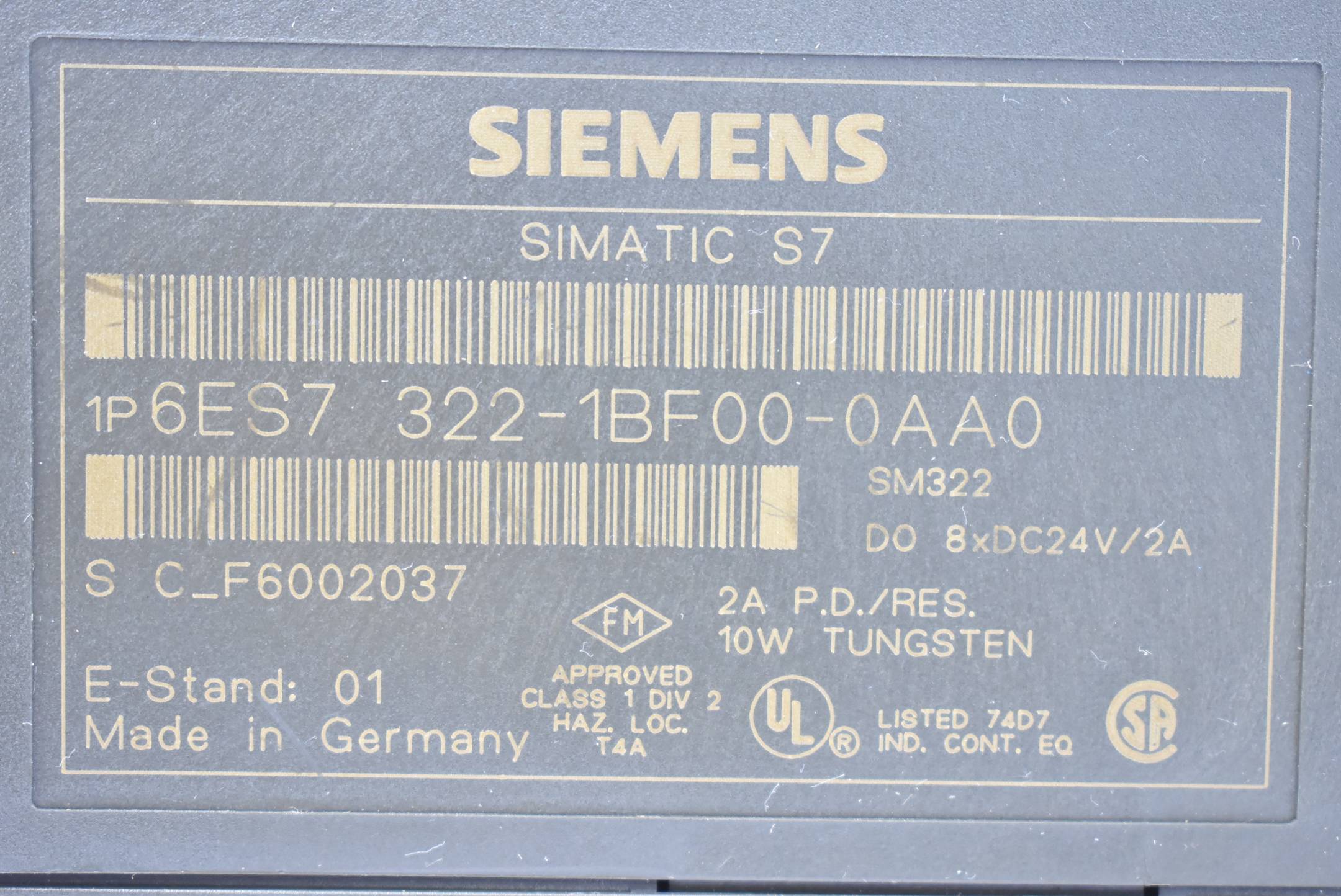 Siemens simatic S7-300 digital 6ES7 322-1BF00-0AA0 ( 6ES7322-1BF00-0AA0 )