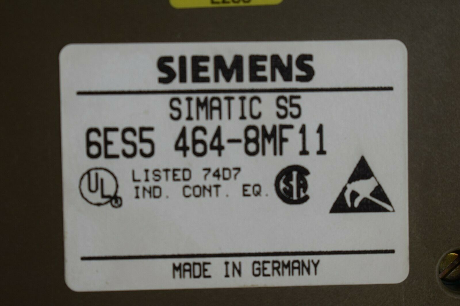 Siemens simatic S5 S5-90U/-95U/-100U 6ES5 464-8MF11 ( 6ES5464-8MF11 )