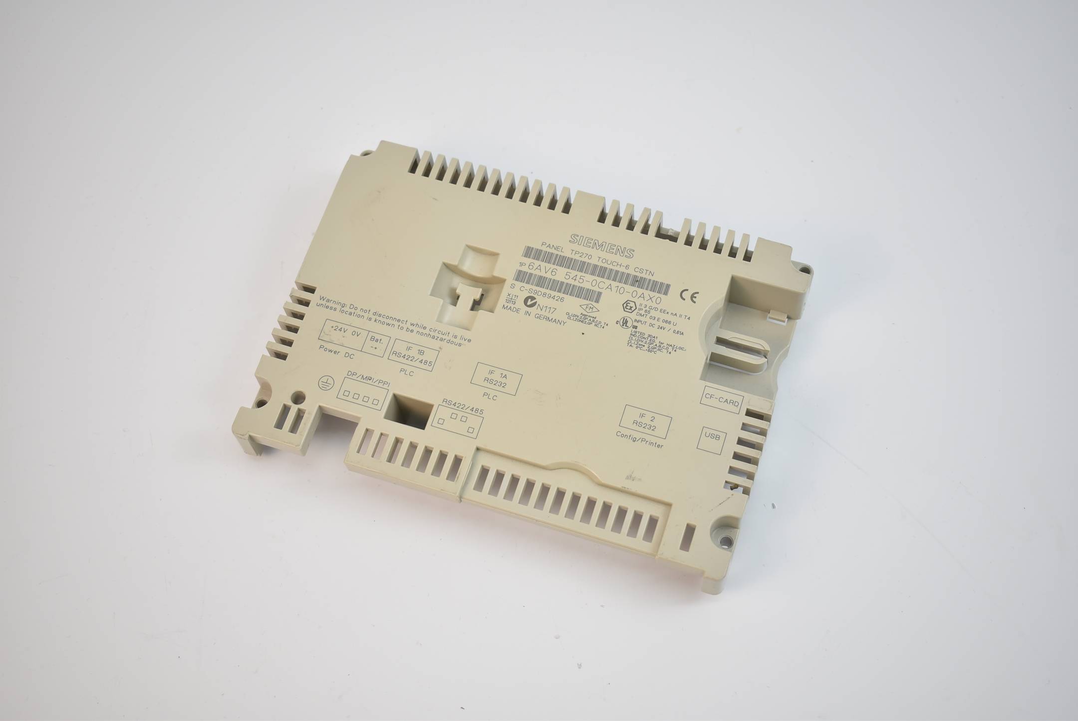 Siemens Backcover TP270 6AV6 545-0CA10-0AX0 ( 6AV6545-0CA10-0AX0 ) Zustand D