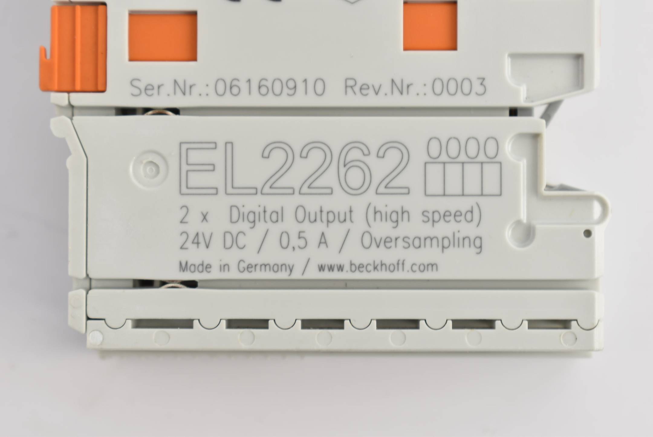 Beckhoff EtherCAT-Klemme 2-Kanal-Digital-Ausgang 24VDC 0,5A EL 2262 ( EL2262 )