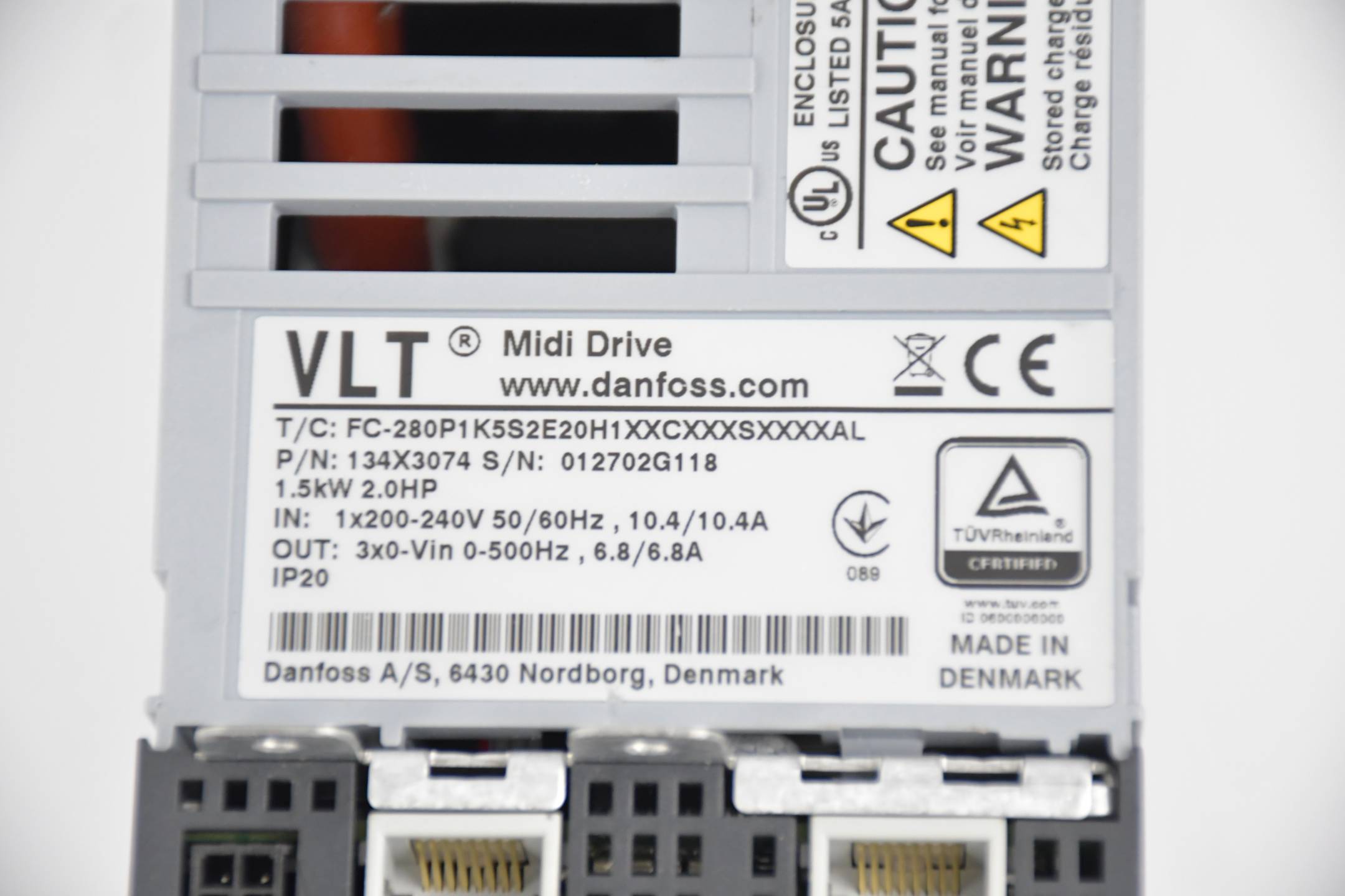 Danfoss VLT Midi Drive FC-280P1K5S2E20H1XXCXXXSXXXXAL ( 134X3074 )