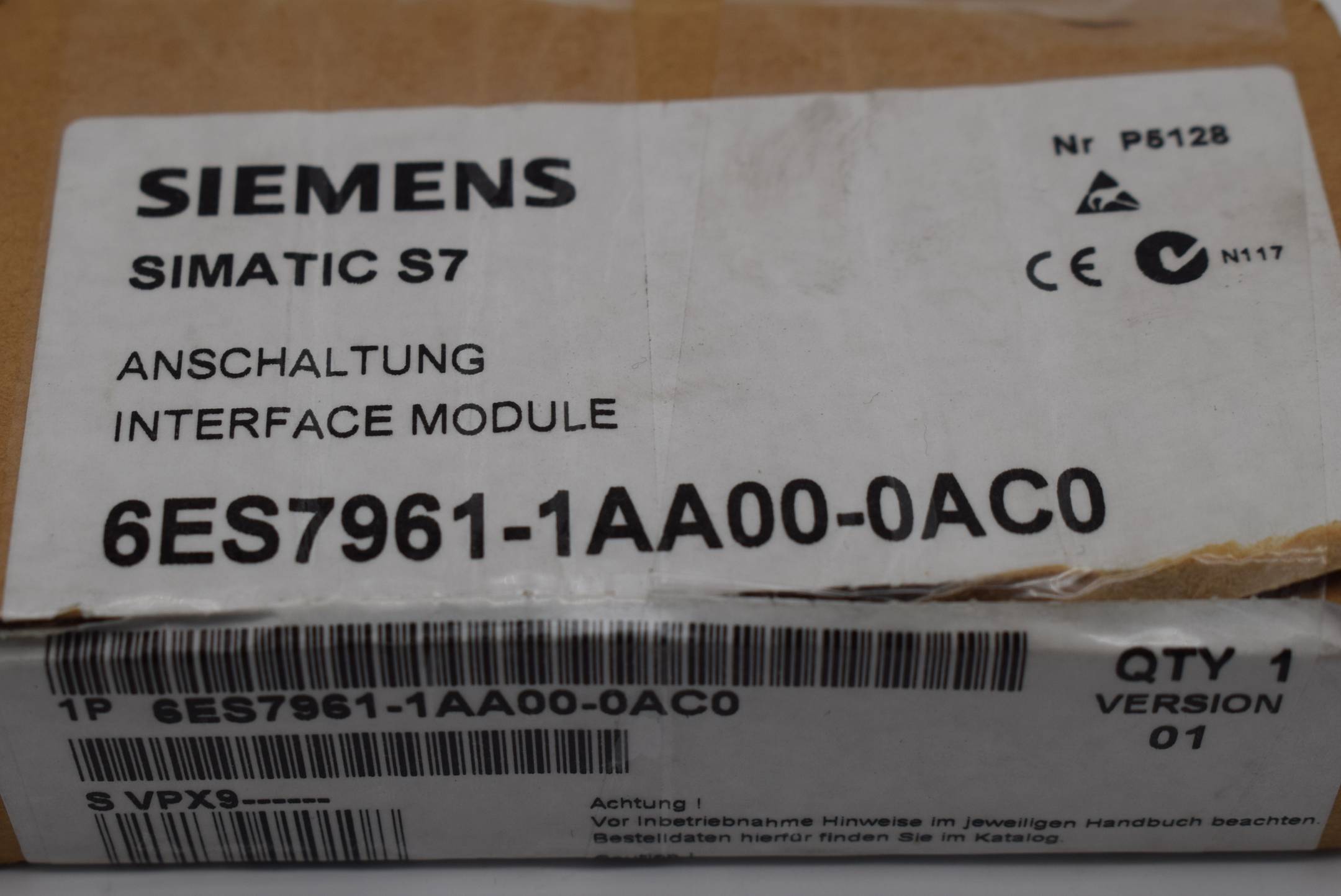 Siemens simatic S7 INTERFACE-MODUL 6ES7 961-1AA00-0AC0 ( 6ES7961-1AA00-0AC0 ) V1