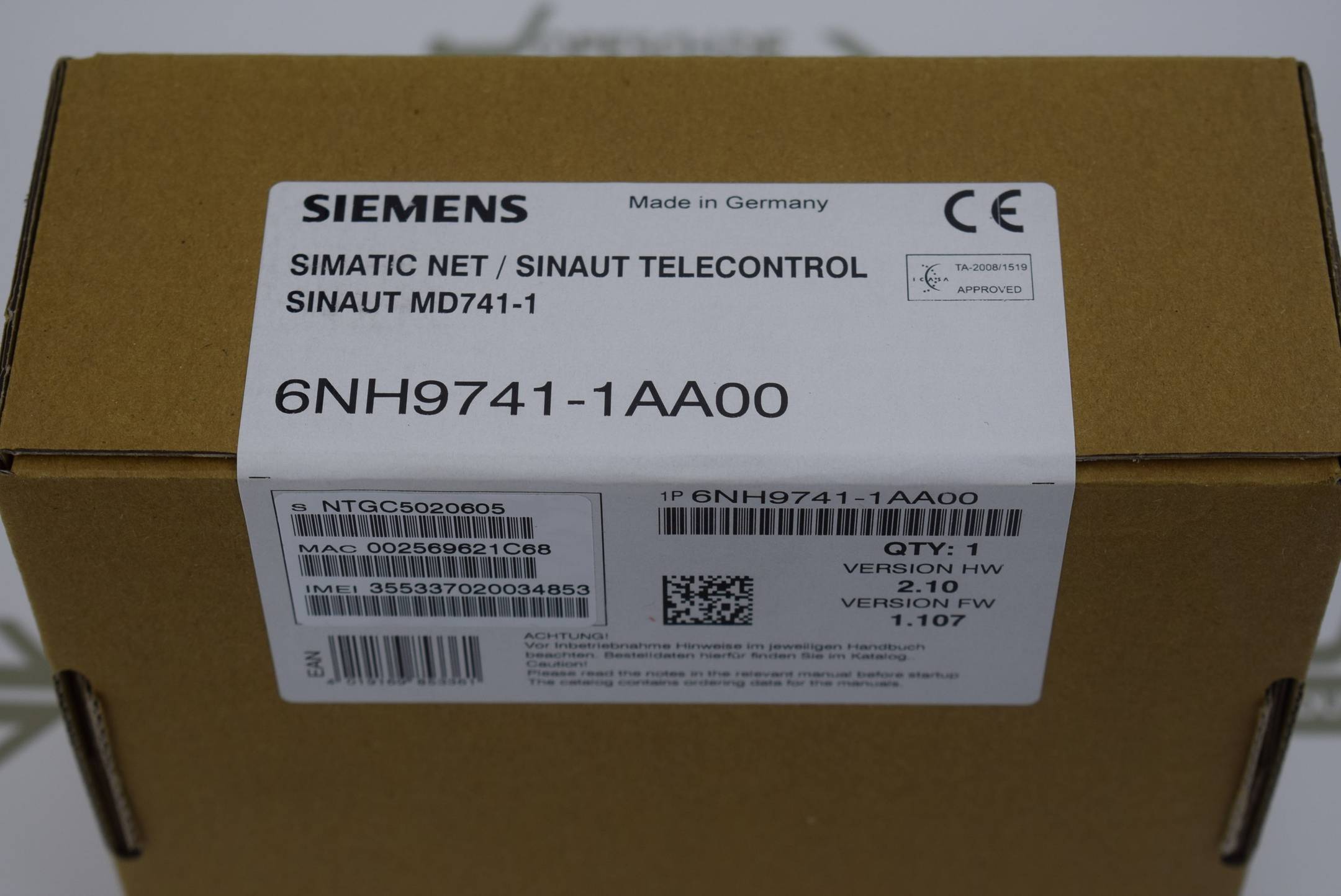 Siemens simatic Net / sinaut Telecontrol 6NH9741-1AA00 ( 6NH9 741-1AA00 ) MD741-1
