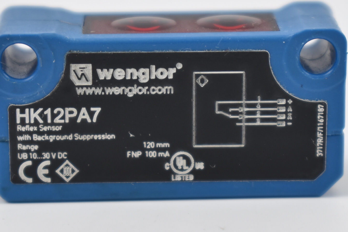 Wenglor Reflex-Sensor HK12PA7 ( 10-30VDC 100mA 120mm )