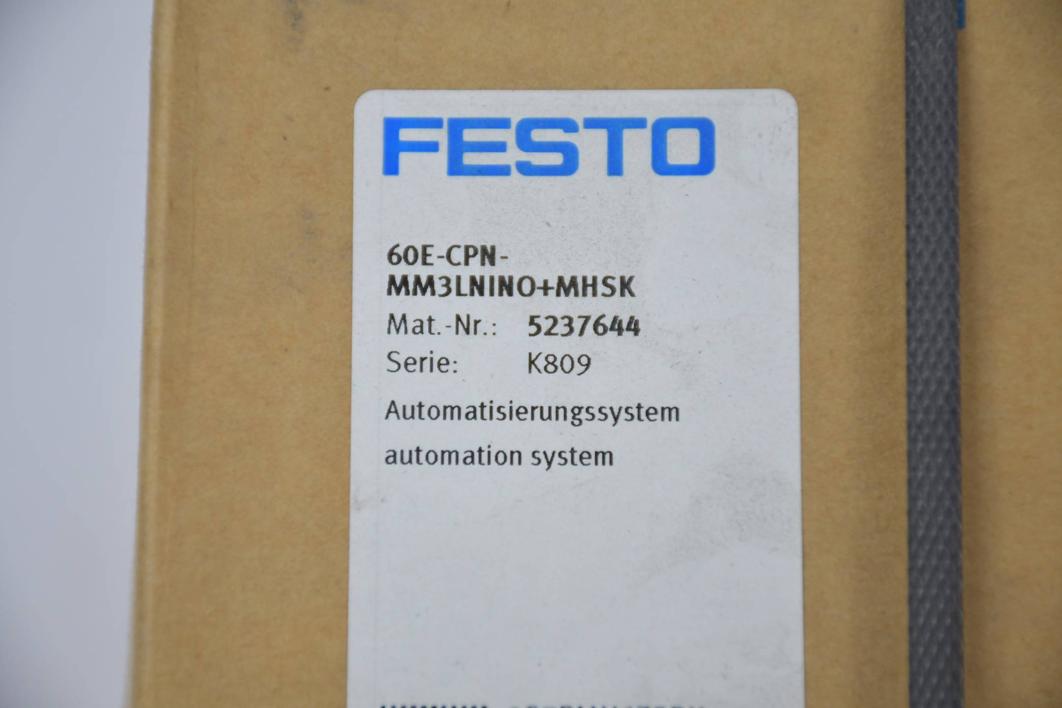 Festo Automatisierungssystem 60E-CPN-MM3LNINO+MHSK ( 5237644 )