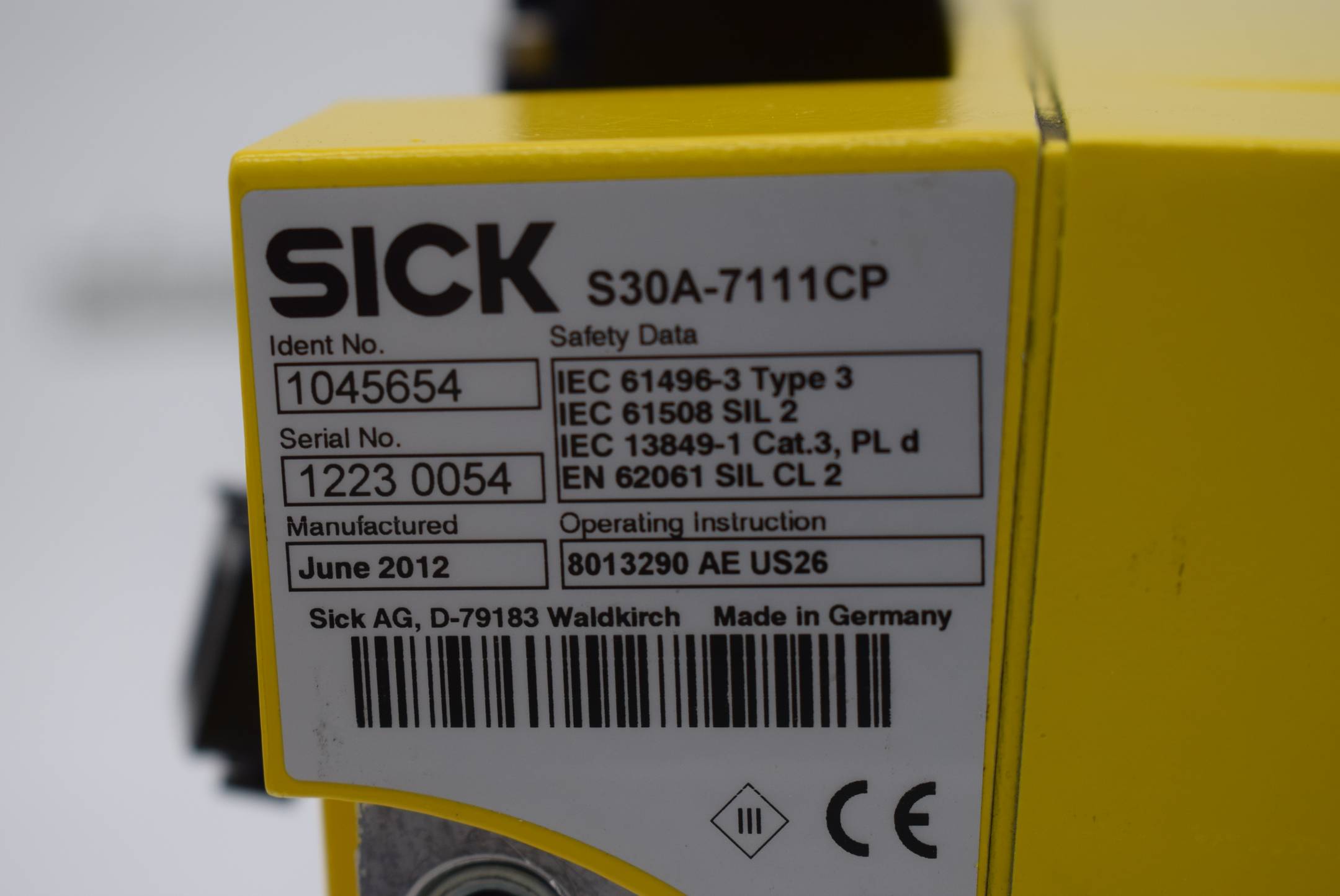 SICK Sicherheits-Laserscanner S3000 PROFINET IO Advanced S30A-7111CP