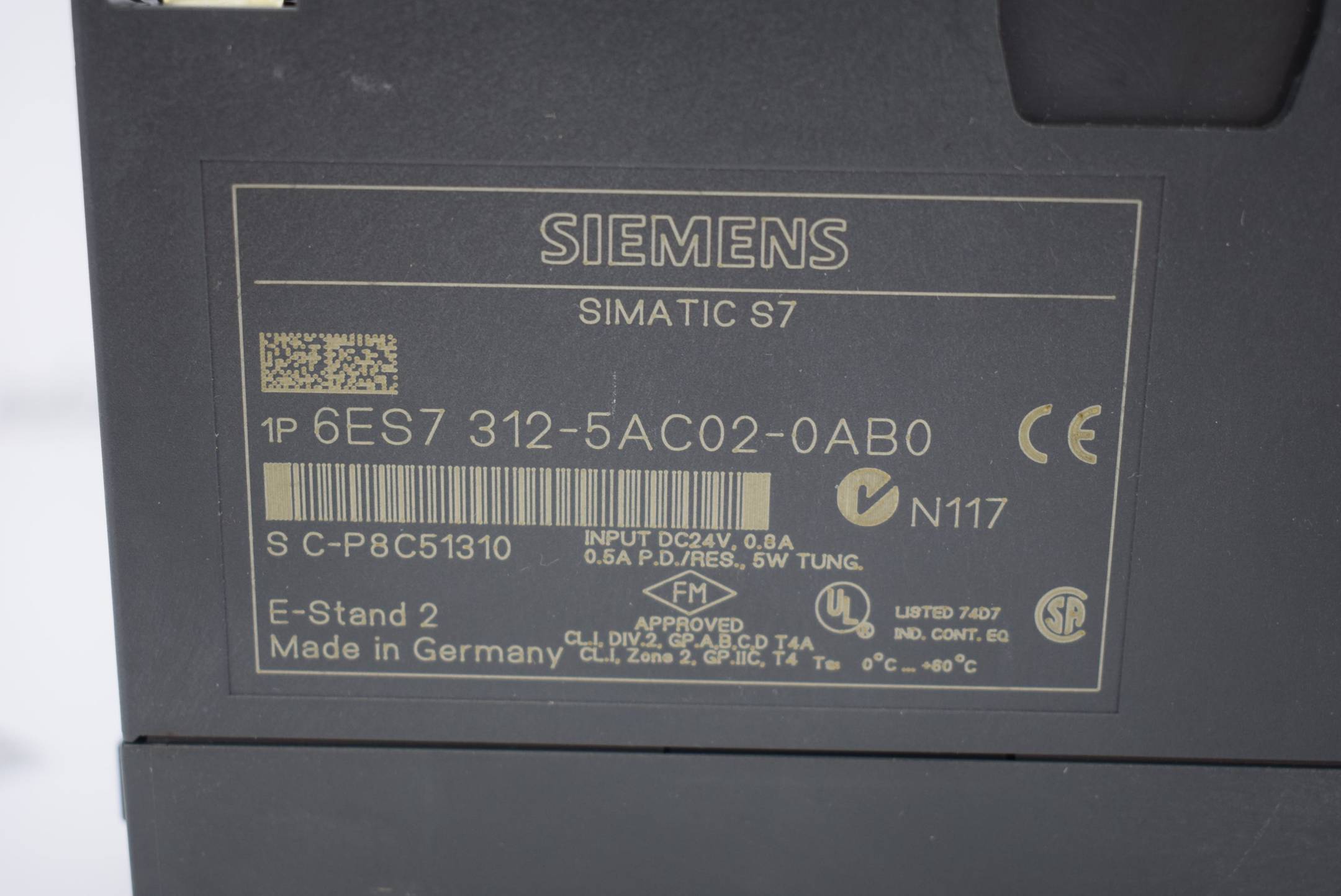 Siemens simatic S7-300 CPU312 IFM 6ES7 312-5AC02-0AB0 ( 6ES7312-5AC02-0AB0 ) E2