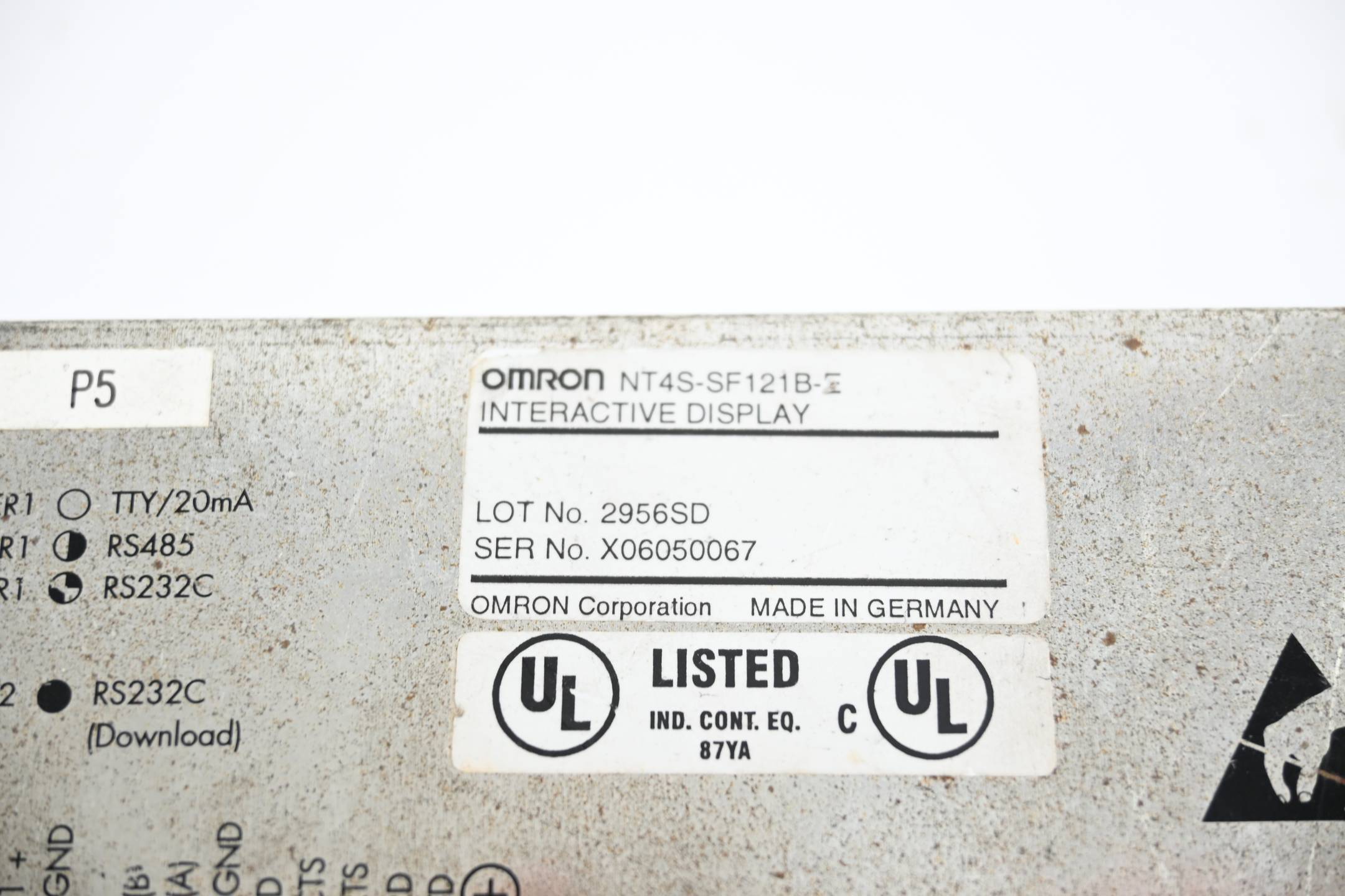 Omron Interactive Display NT4S-SF121B-E