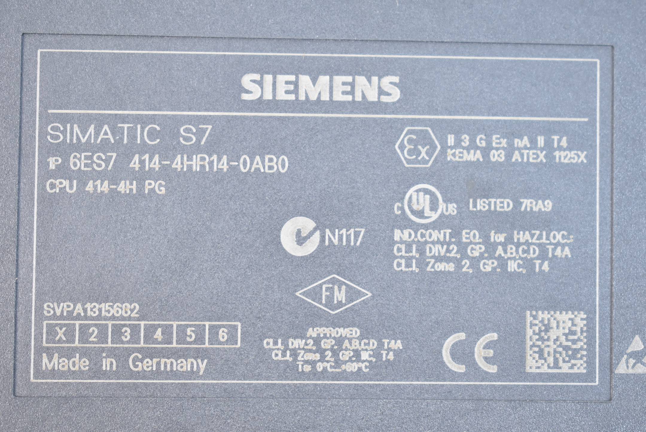 Siemens simatic S7-400H CPU 414-4H 6ES7 414-4HR14-0AB0 ( 6ES7414-4HR14-0AB0 ) E1