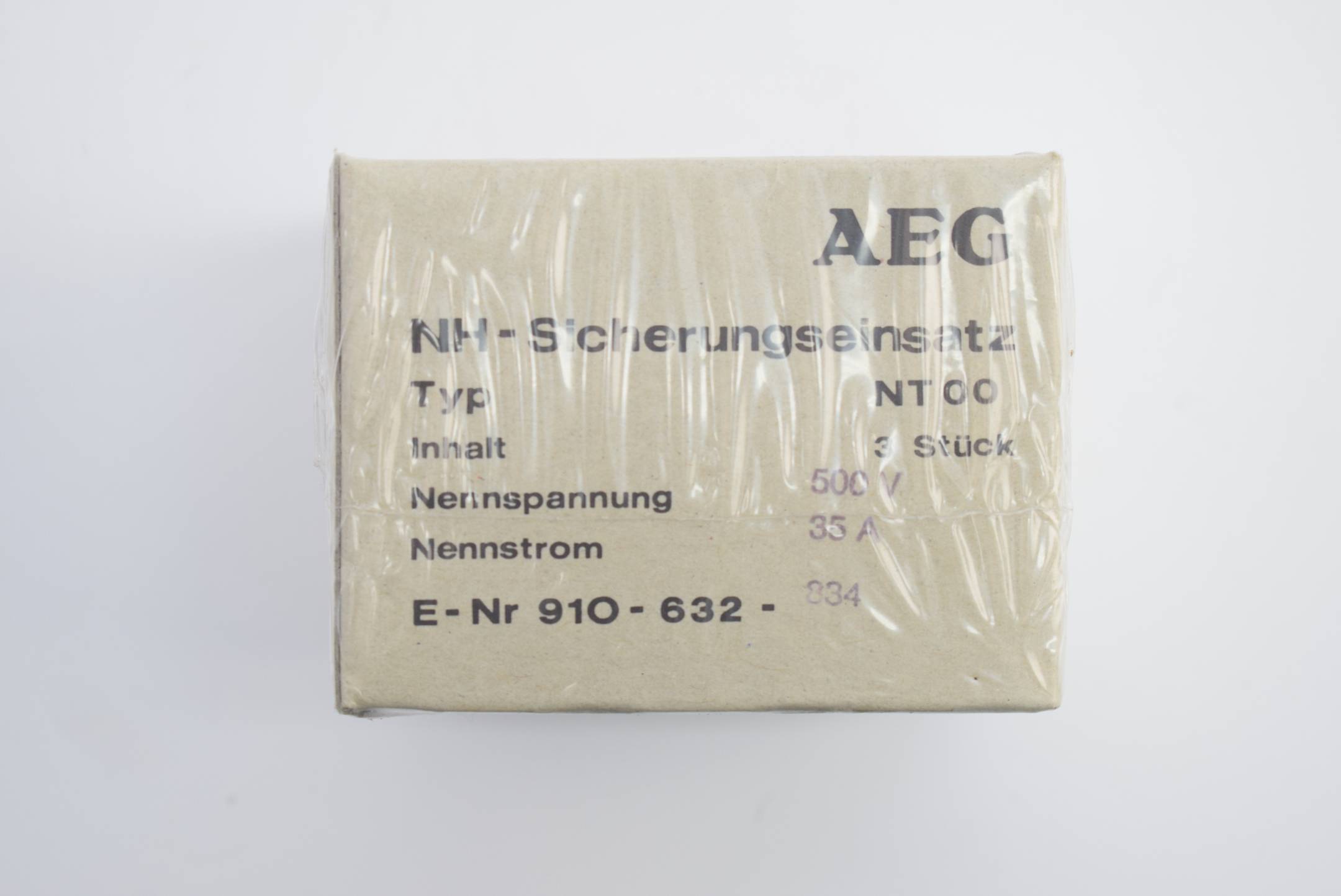 AEG NH - Sicherungseinsatz NT 00 NT00 ( 910-632-834 )