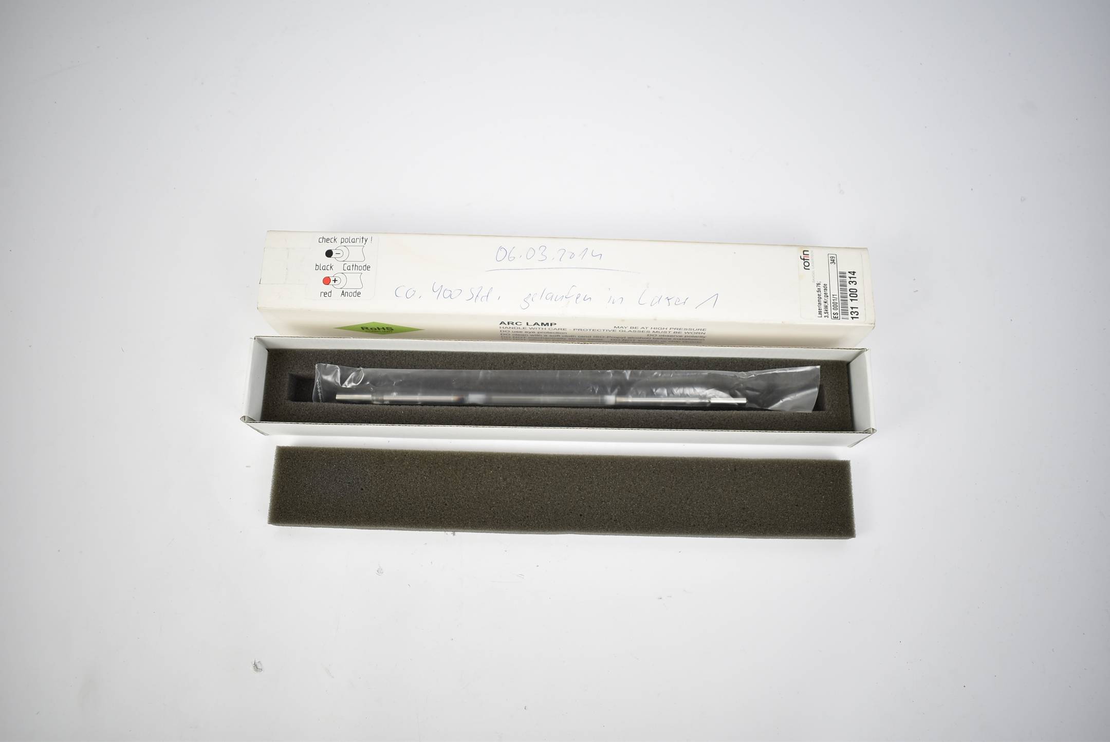 Rofin Laserlampe 5x76 3,5kW gerade ES 0001/1 ( 131100314 )