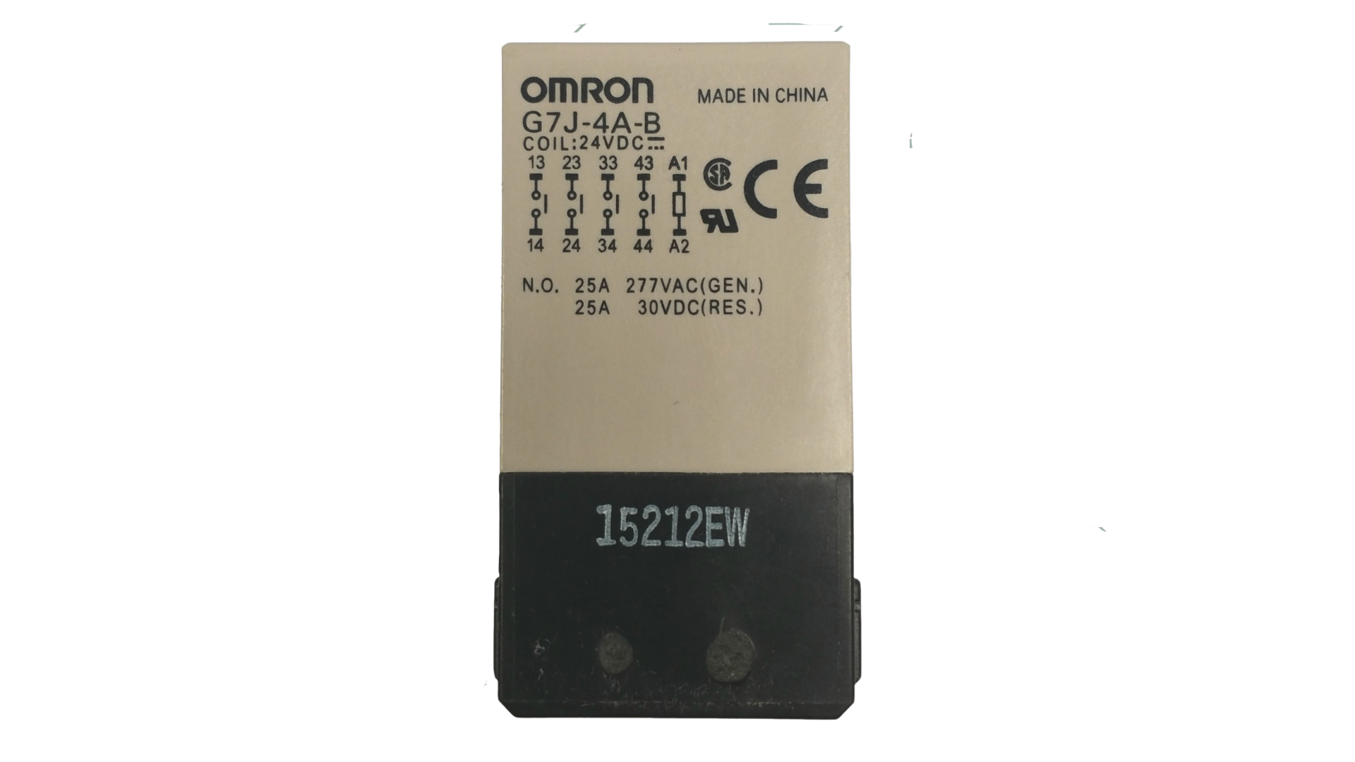 OMRON COIL Relais 24VDC 25Amper Contacte 277VAC 25A oder 30VDC25 G7J-4A-B