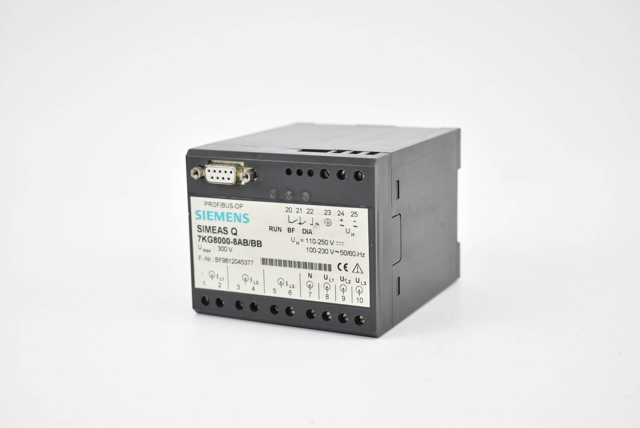 Siemens simeas Q Profibus-DP Stromwandler 300V 7KG8000-8AB/BB