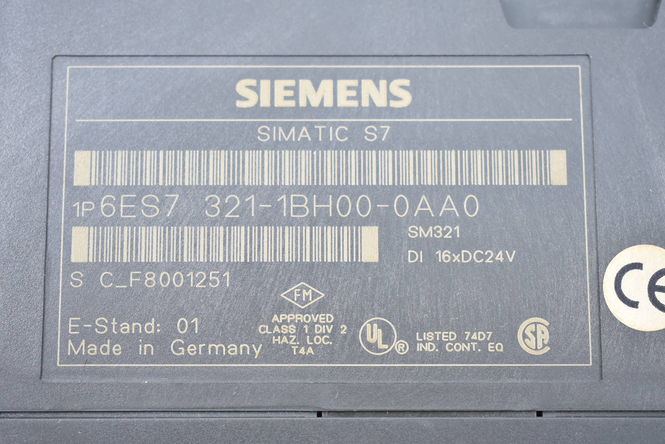 Siemens simatic S7-300 digital 6ES7 321-1BH00-0AA0 ( 6ES7321-1BH00-0AA0 )