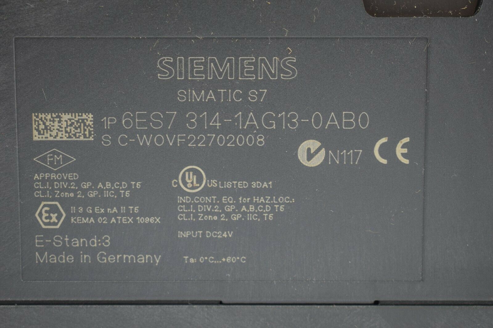 Siemens simatic S7-300 6ES7 314-1AG13-0AB0 ( 6ES7314-1AG13-0AB0 ) E.3