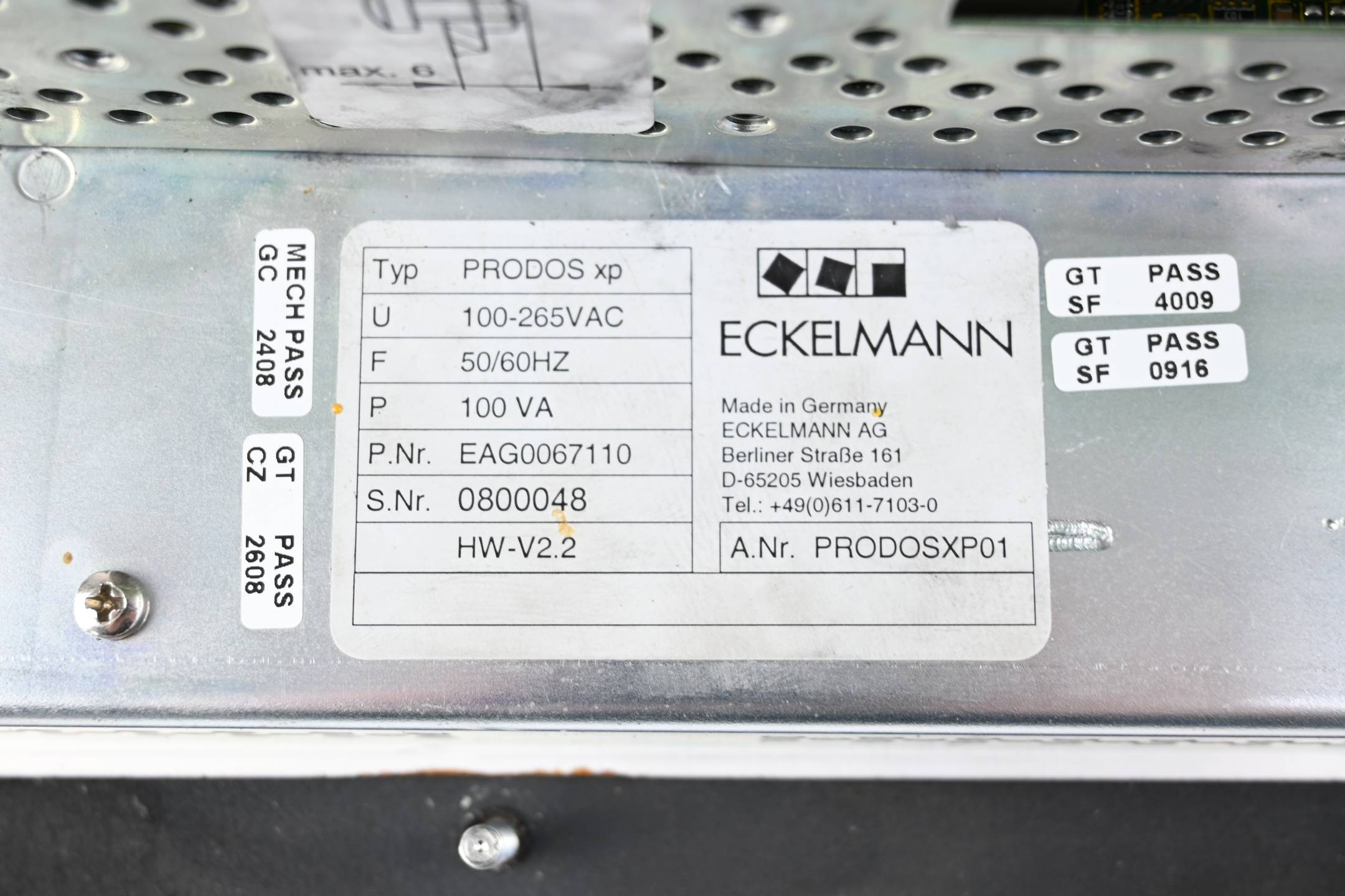 Eckelmann Industriepanel  PRODOS xp ( PRODOSXP01 ) EAG0067110