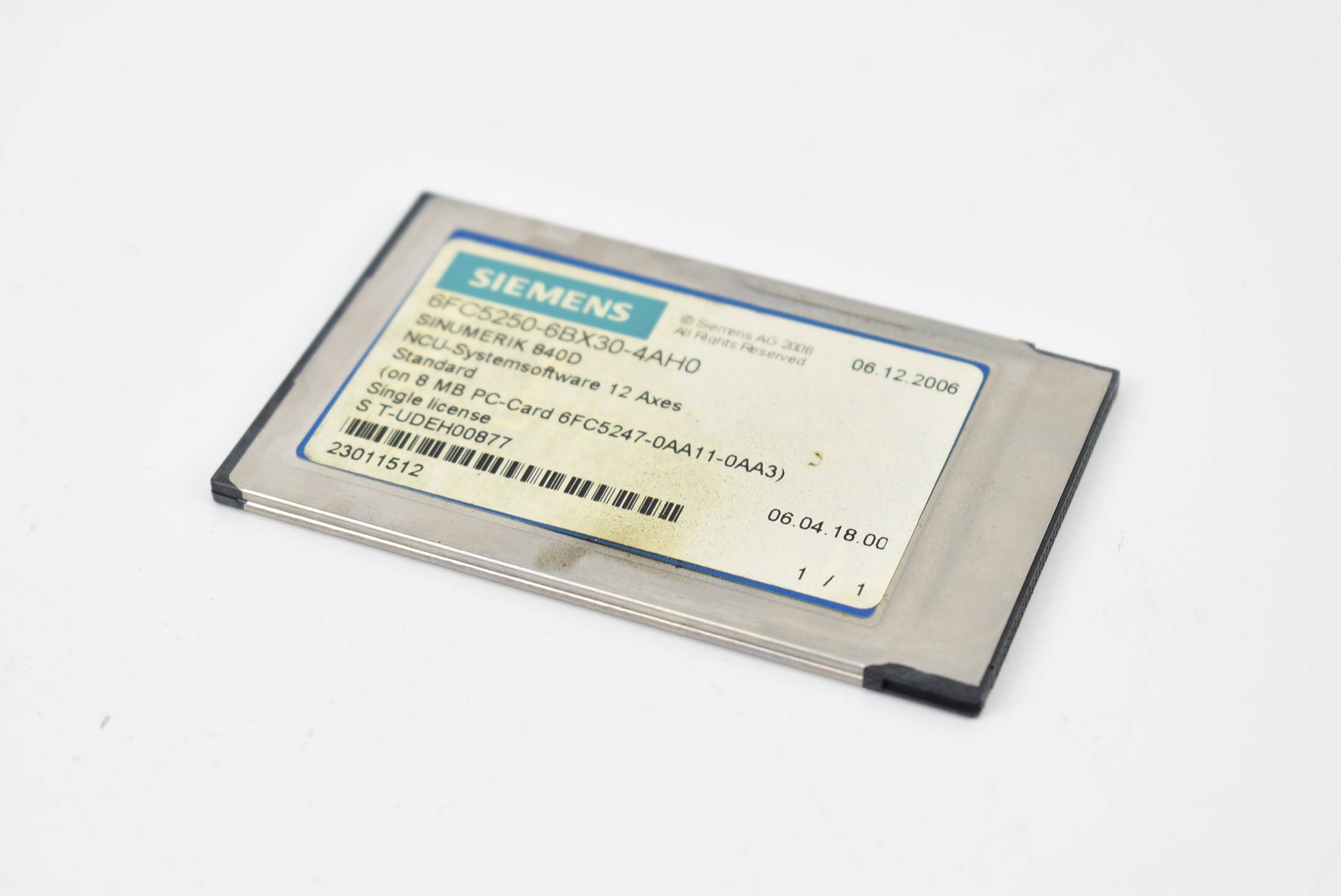 Siemens sinumerik 840D CNC-Software 6FC5 250-6BX30-4AH0 ( 6FC5250-6BX30-4AH0 )