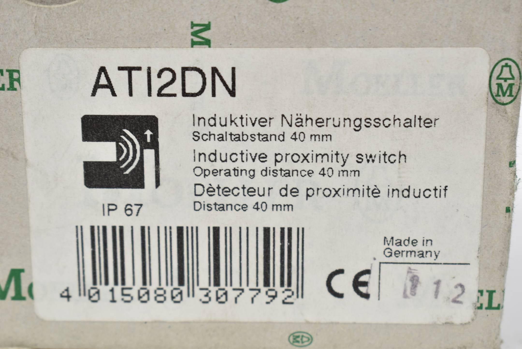 Klöckner Moeller induktiver Sensor 40mm 10-60VDC 400mA ATI2DN