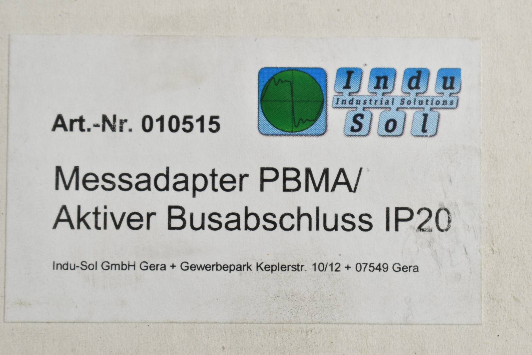Indu-Sol Profibus Messadapter PBMA/ Aktiver Busabschluss IP20 Art:Nr: 010515