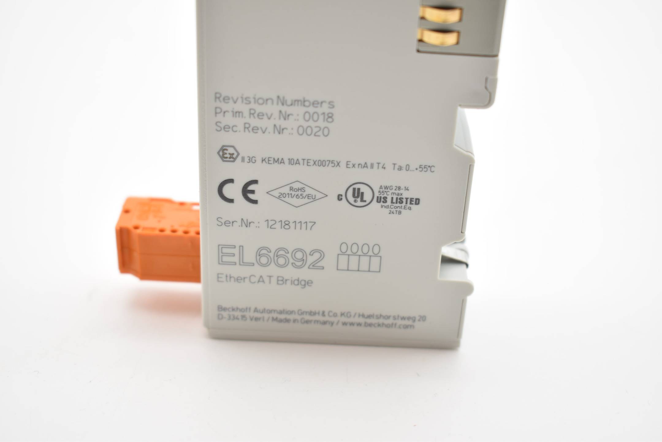 Beckhoff EtherCAT Bridge EL6692 ( EL 6692 )