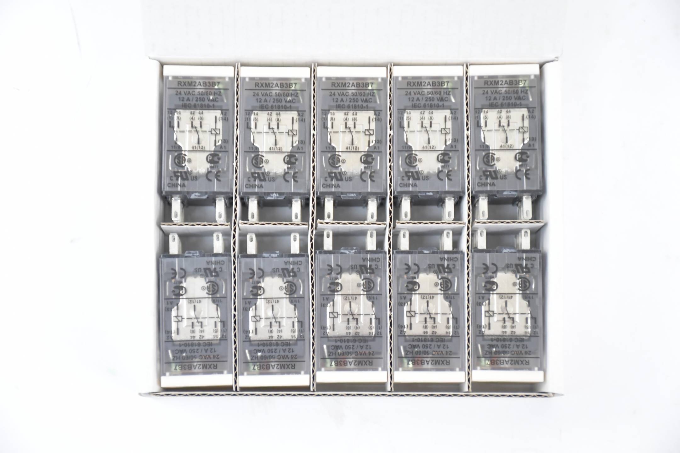Schneider Electric Zelio Miniatur Relais 10 Stück RXM2AB3B7 ( 921710 )