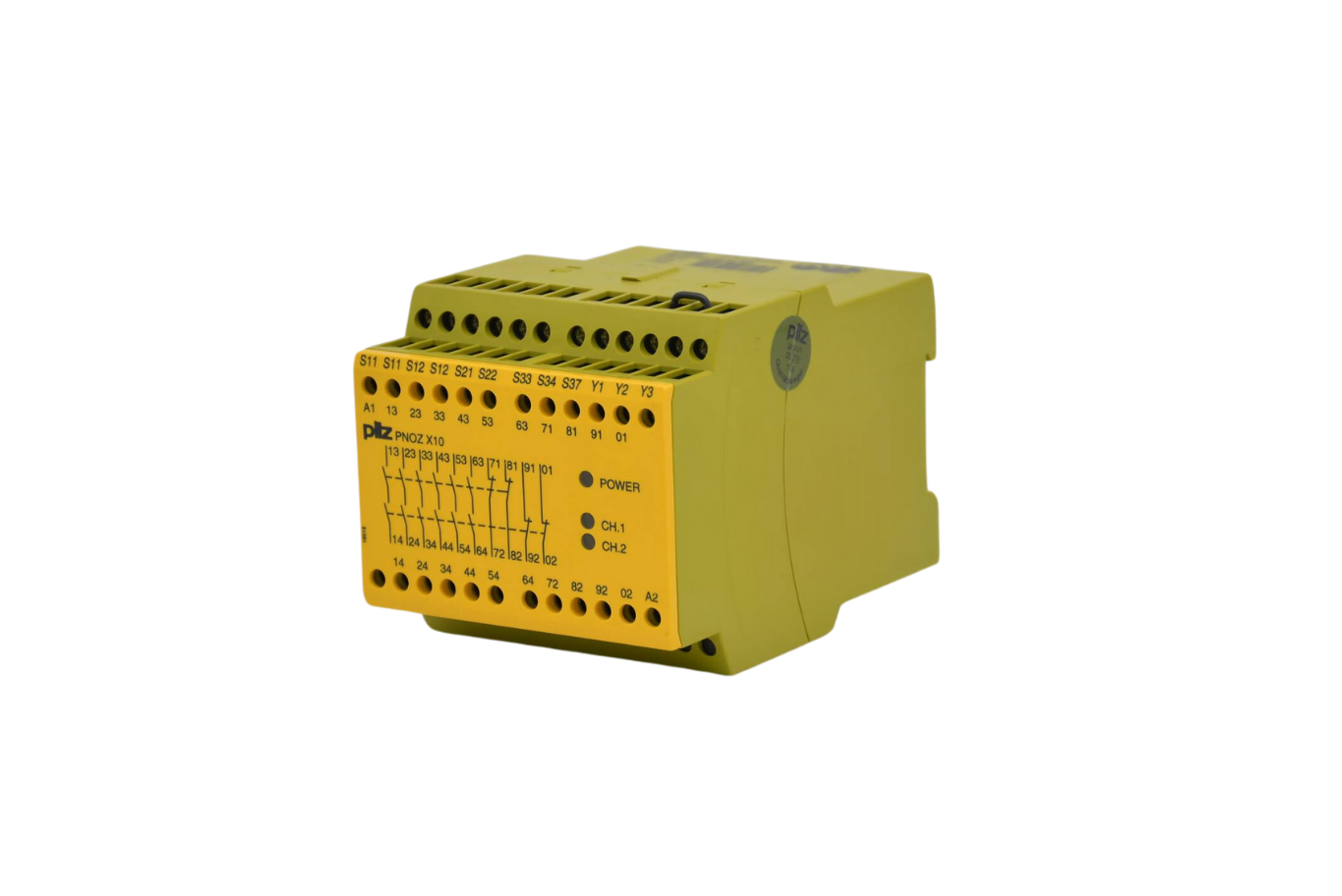 Pilz Sicherheitsschaltgerät Relais PNOZ X10 24VDC 6n/o 4n/c 3LED ( 774709 )