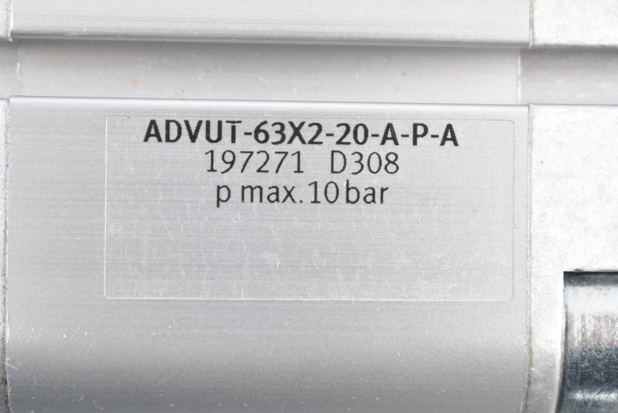 Festo Tandemzylinder ADVUT-63X2-20-A-P-A ( 197271 ) 10 bar