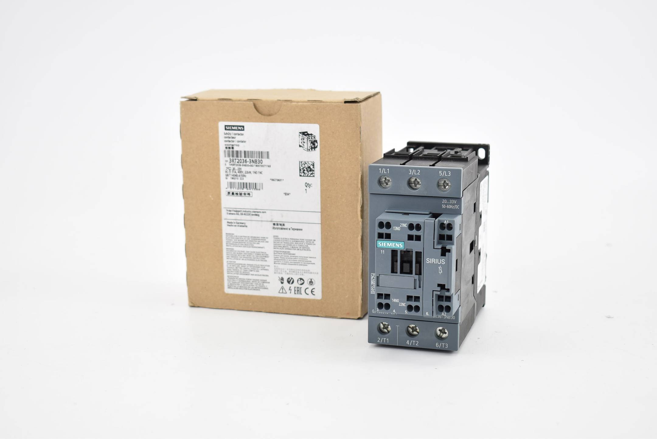 Siemens sirius Leistungsschütz 3RT2 036-3NB30 ( 3RT2036-3NB30 ) E4