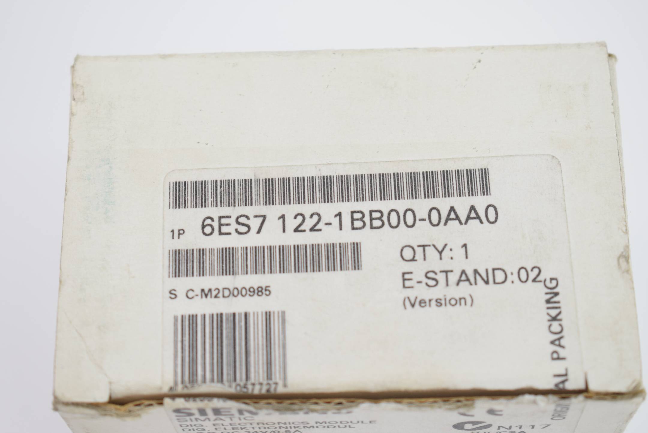 Siemens simatic SC 8 Stück in VPE 6ES7 122-1BB00-0AA0 ( 6ES7122-1BB00-0AA0 ) E2