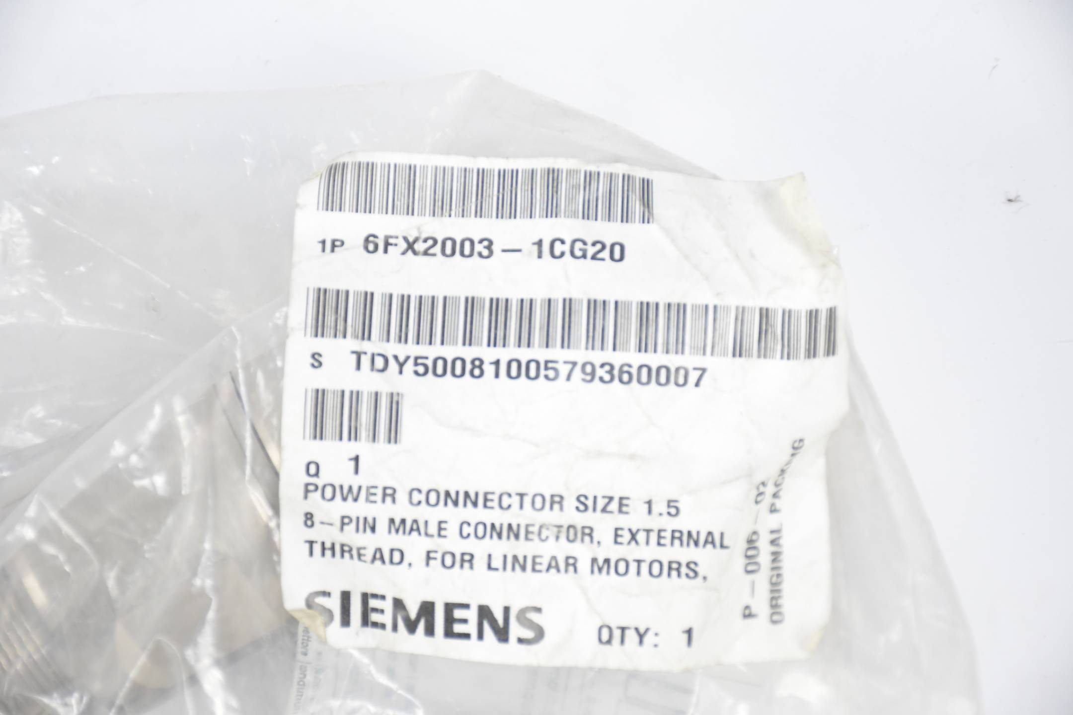 Siemens Leistungsstecker 6FX2003-1CG20 ( 6FX2 003-1CG20 )