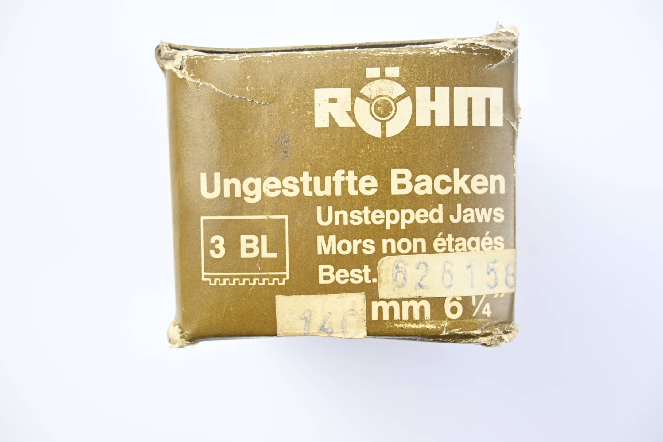 Röhm Ungestufte Backen 140mm 6 1/4" ( 626158 )( 16MnCr5 )