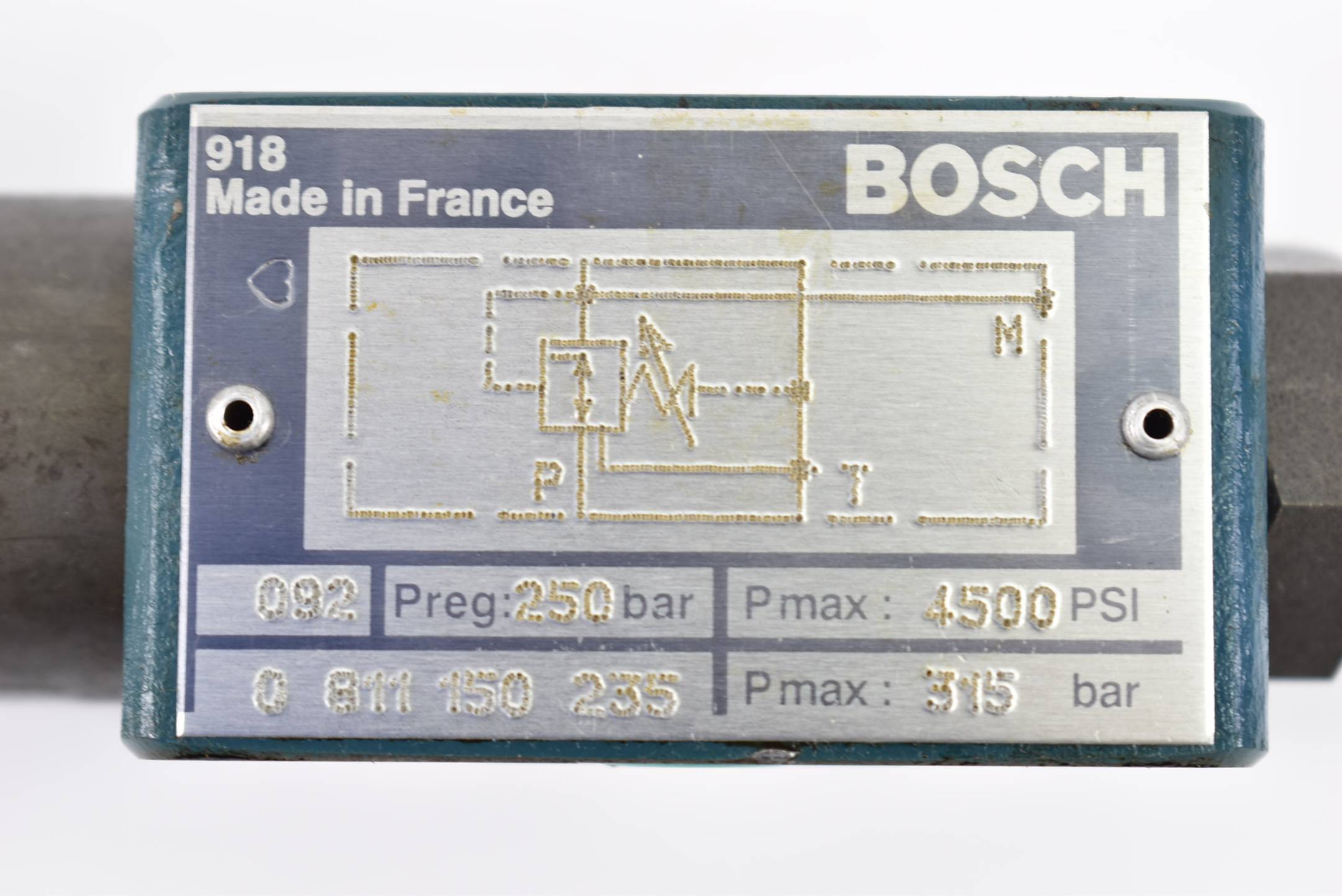 Bosch Hydraulikventil 250bar 4500Psi 0 811 150 235 ( 0811150235 )
