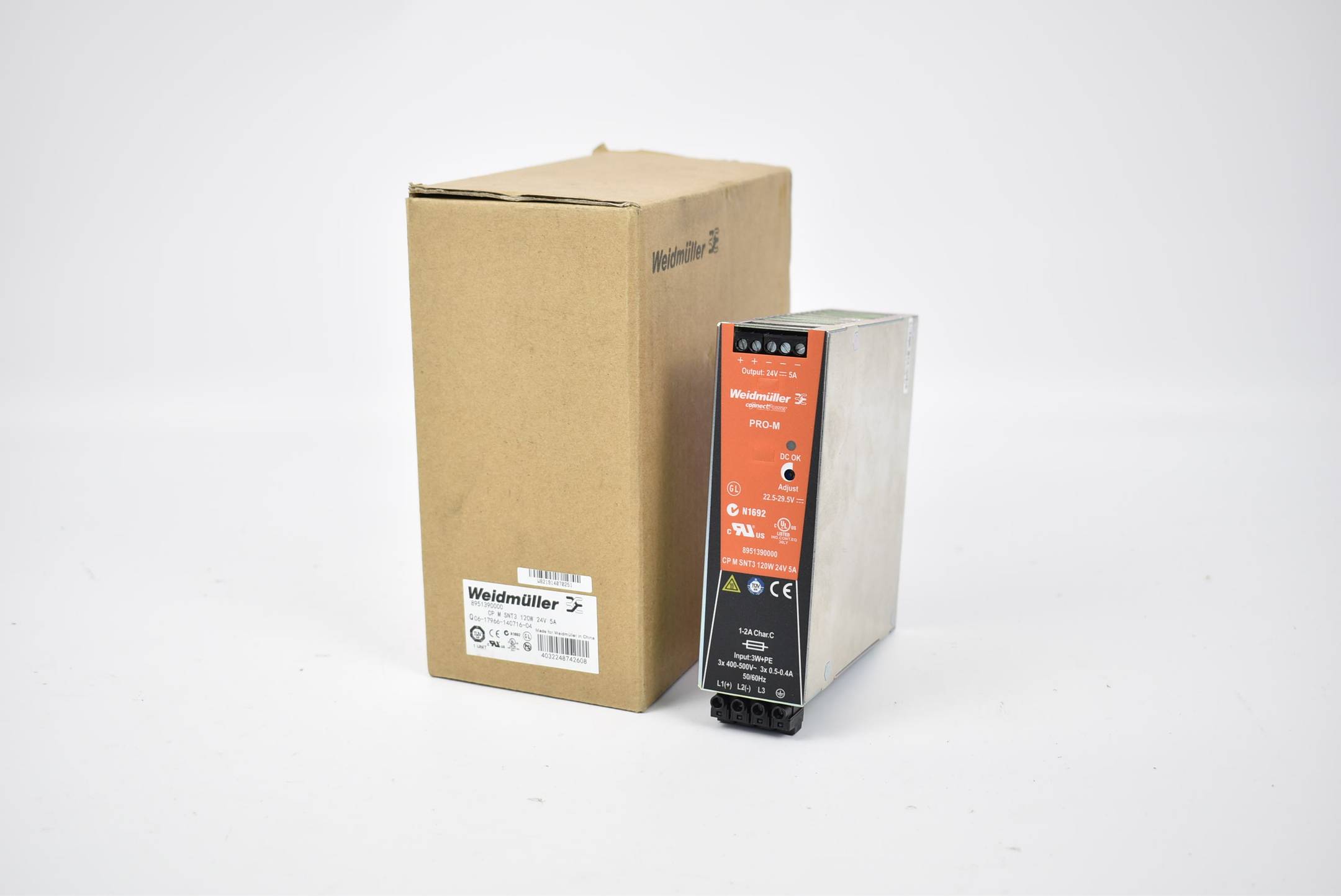 Weidmüller Pro-M Schaltnetzgerät CP M SNT3 120W 24V 5A 895139000