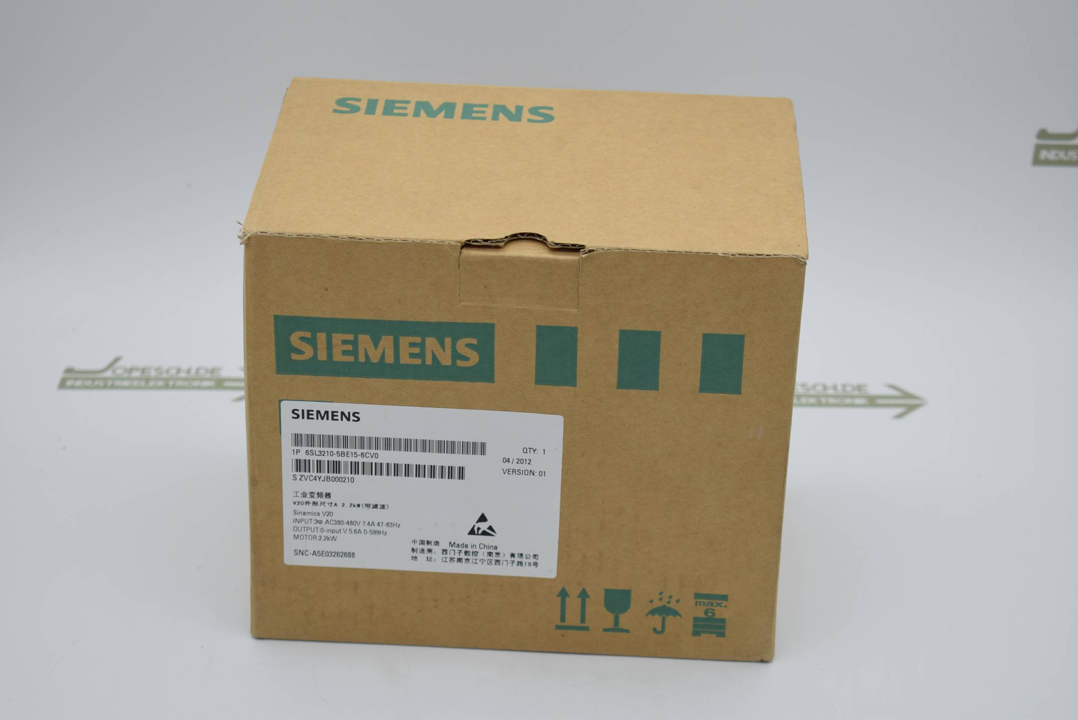 Siemens sinamics V20 6SL3210-5BE15-6CV0