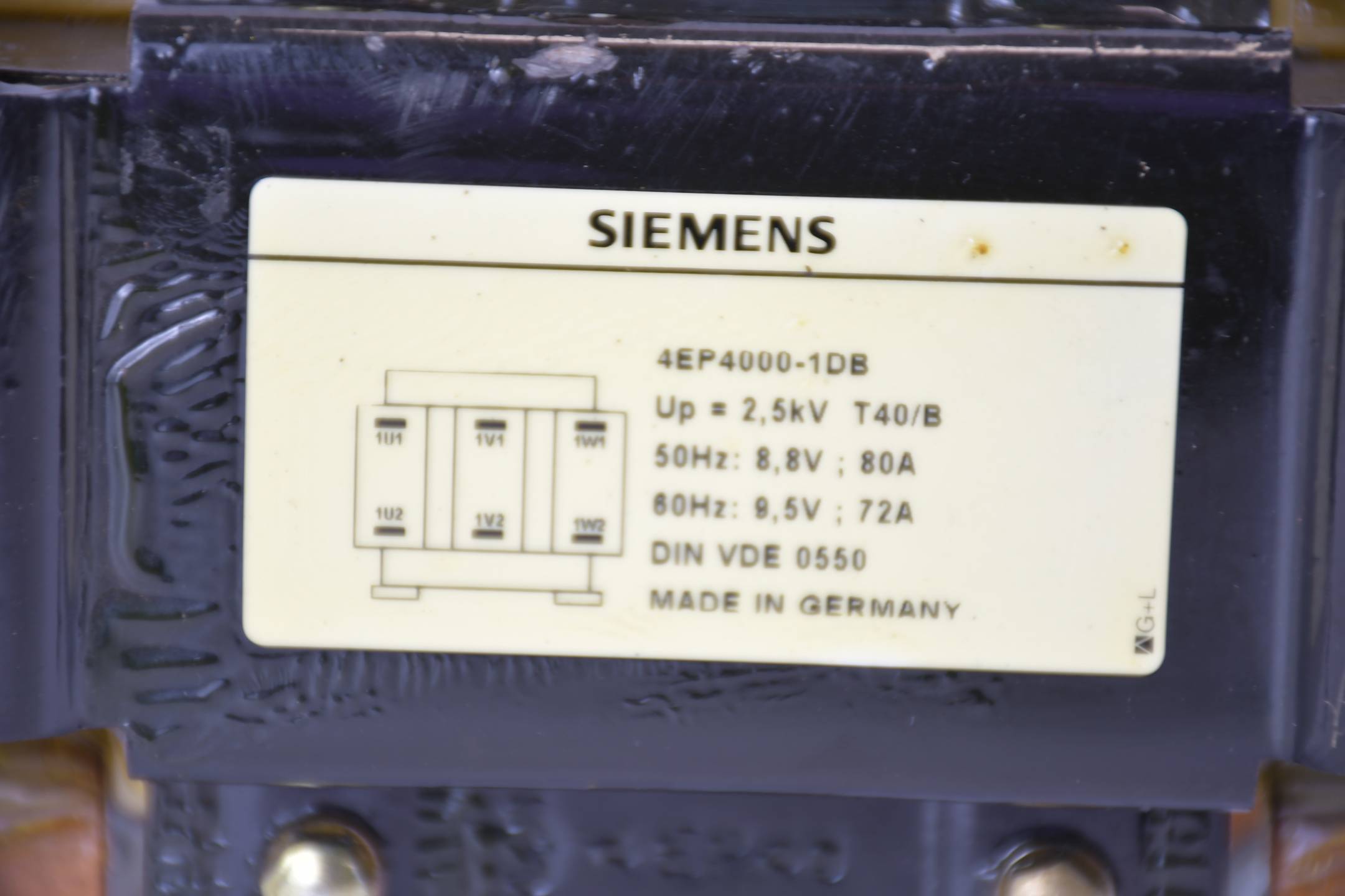 Siemens 3PH-Kommutierungsdrossel 80A 4EP4000-1DB ( 4EP4 000-1DB )