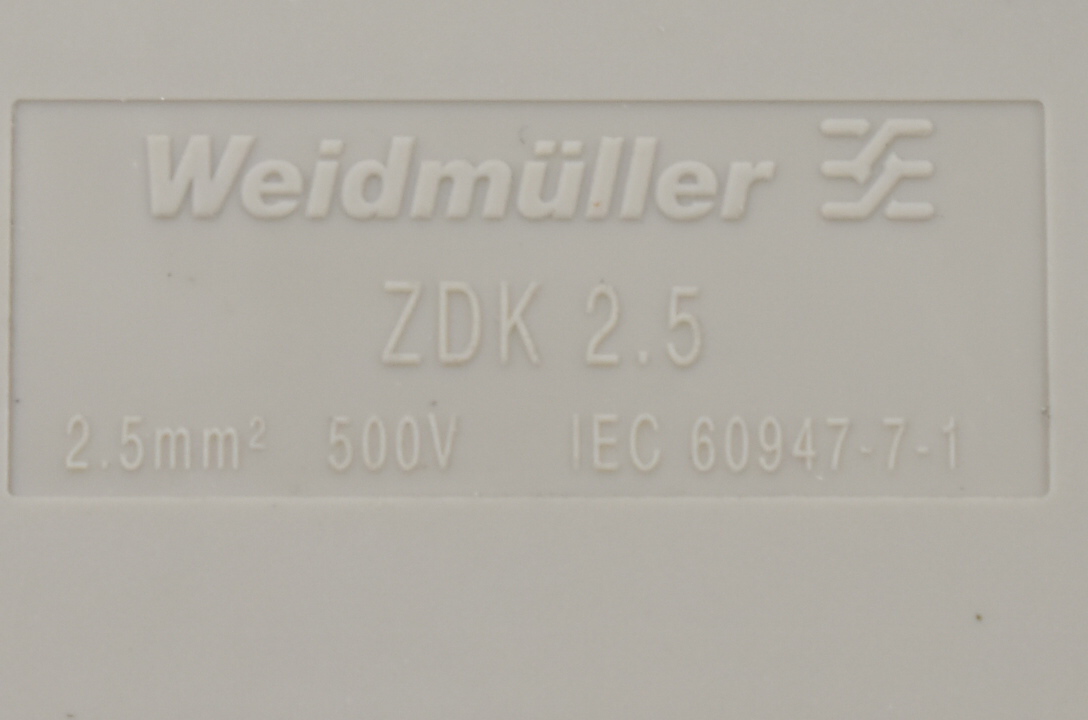 Weidmüller Reihenklemmen ZDK 2,5 ( VE 22 Stück )
