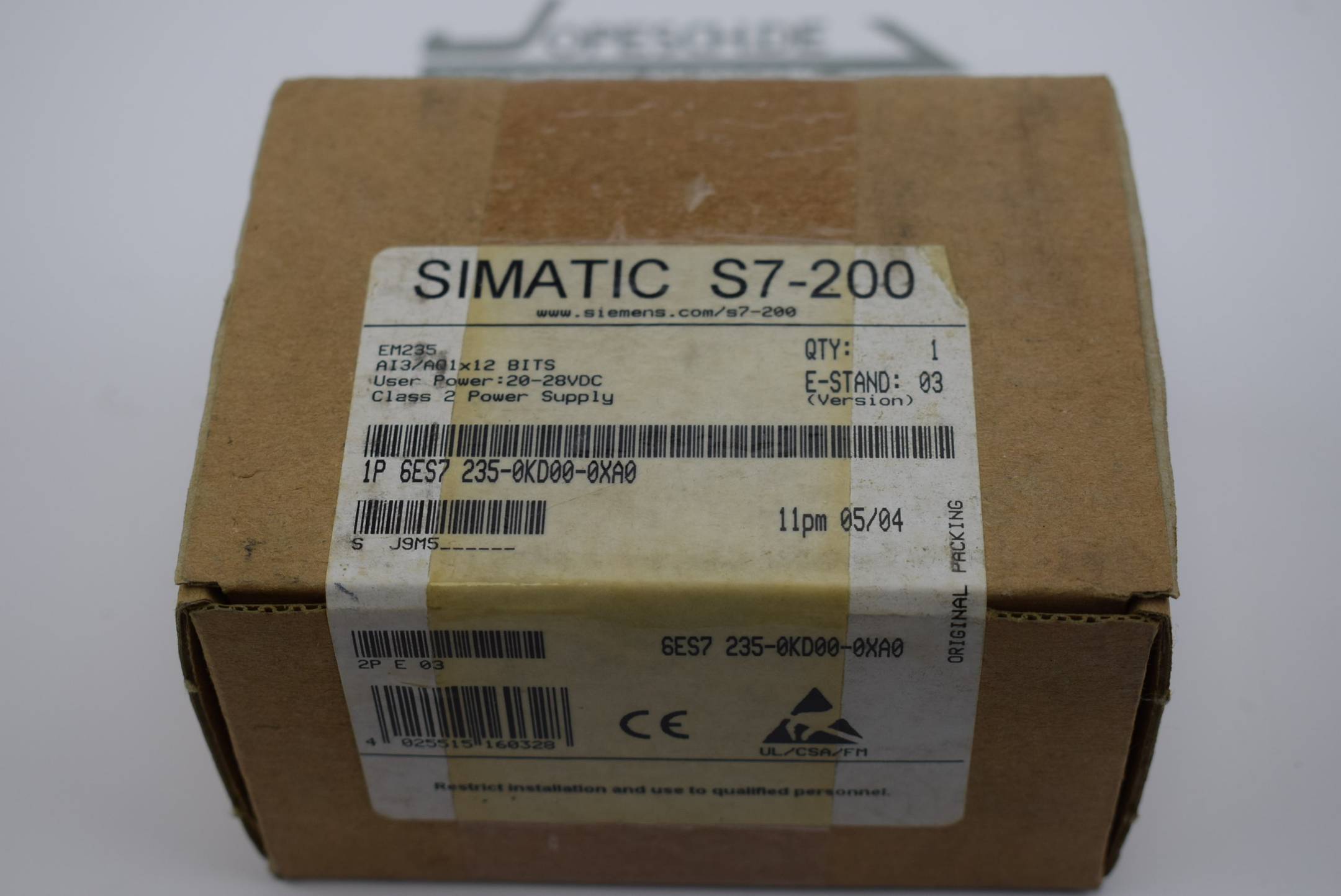 Siemens Simatic S7-200 Analog 6ES7 235-0KD00-0XA0 ( 6ES7235-0KD00-0XA0 ) E3