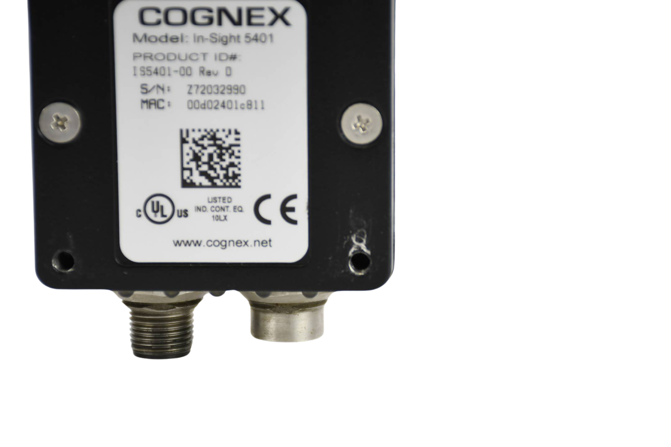 Cognex In-Sight ® Standard 5000 Series Vision System 5401 ( IS5401-00 ) Rev D Cognex In-Sight ® Standard 5000 Series Vision System 5401 ( IS5401-00 ) Rev D