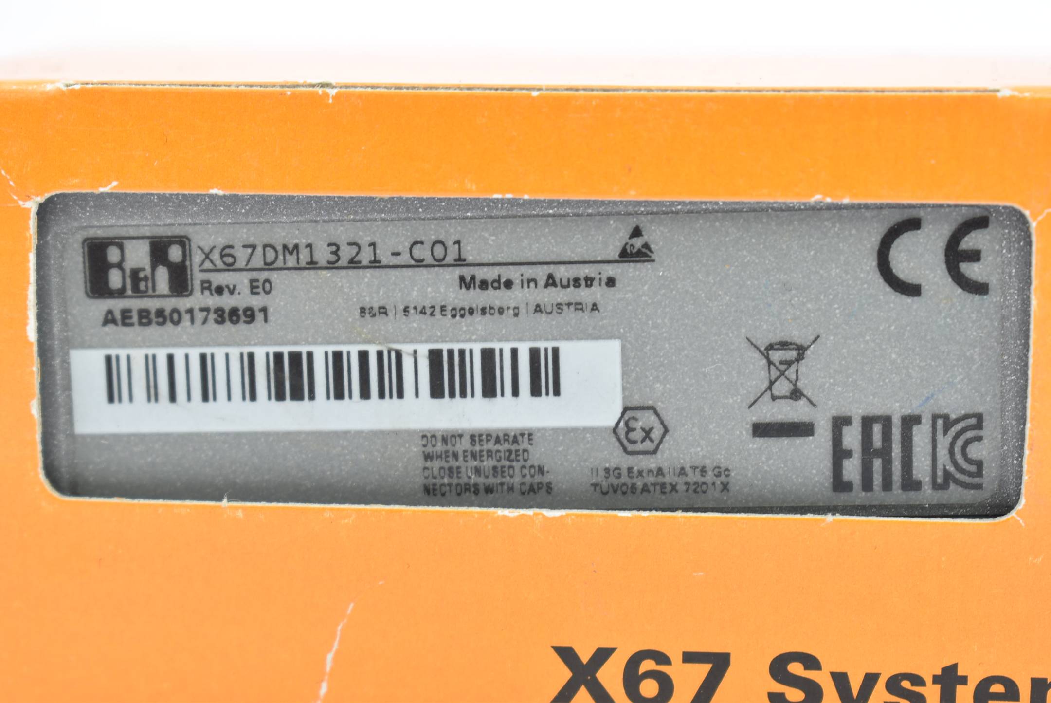 B&R automation digitales Mischmodul X67 DM 1321-C01 ( X67DM1321-C01 ) Rev. E0