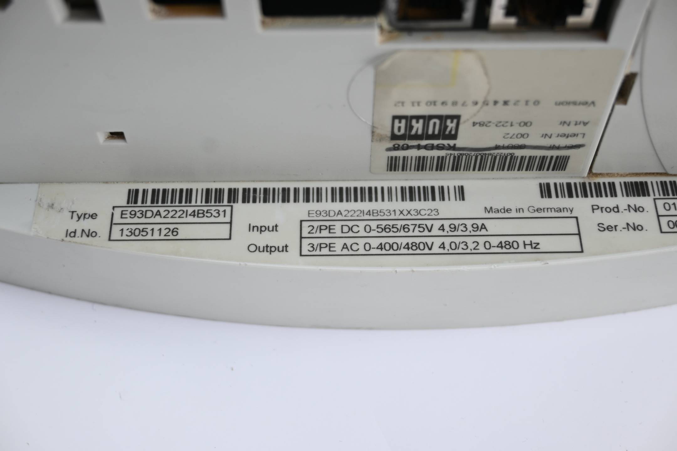 Kuka Servo Drive KSD1-08 E93DA222I4B531 ( 00-122-284 )