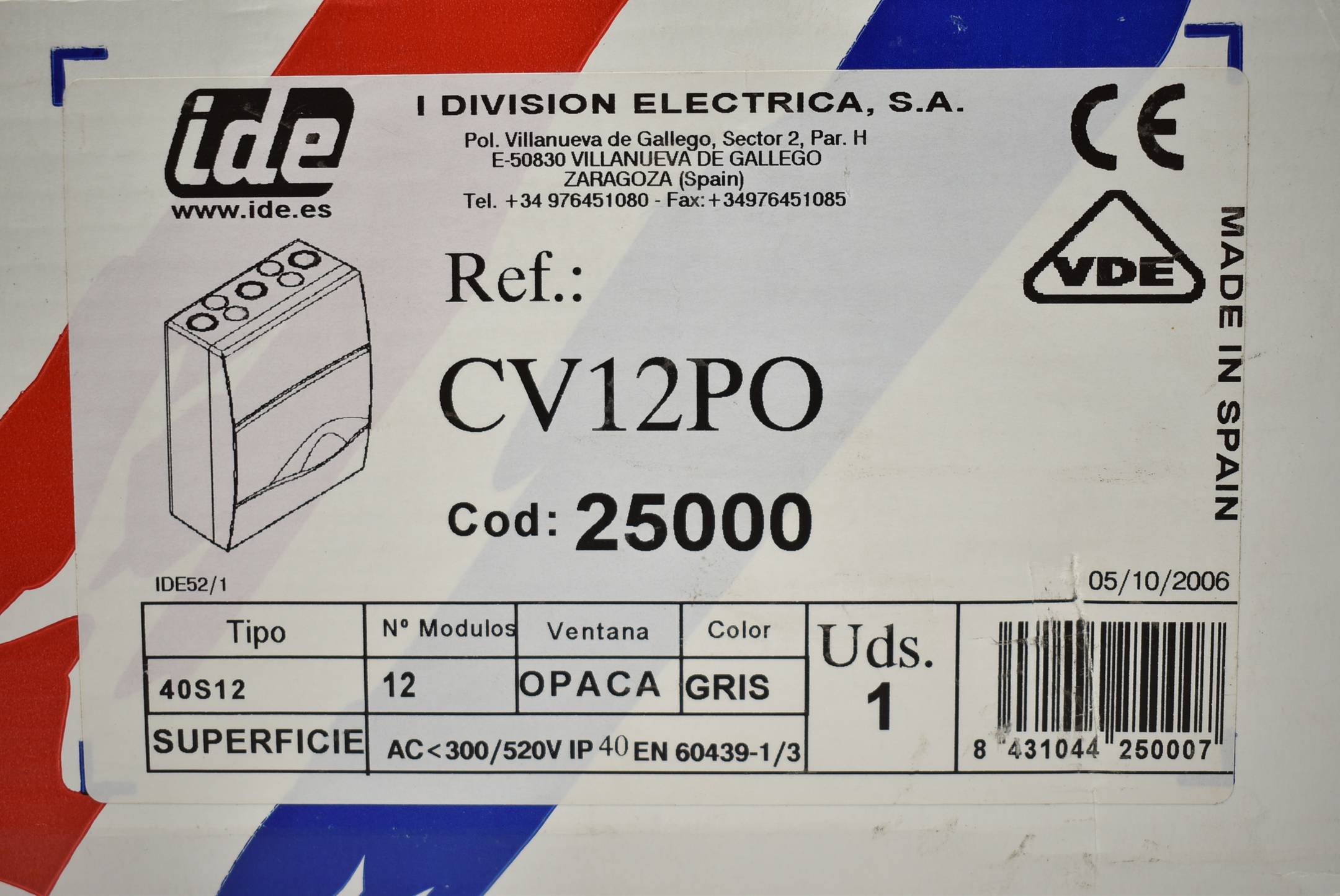 ide Verteilergehäuse CV12PO