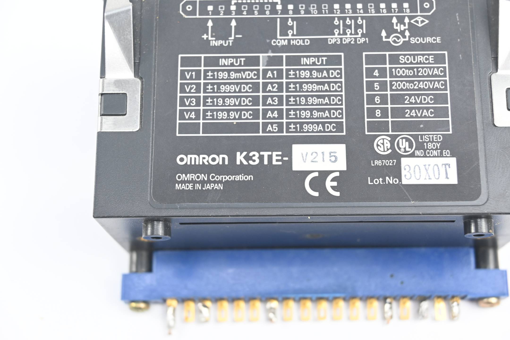 Omron Digital Panel Meter K3TE-V215