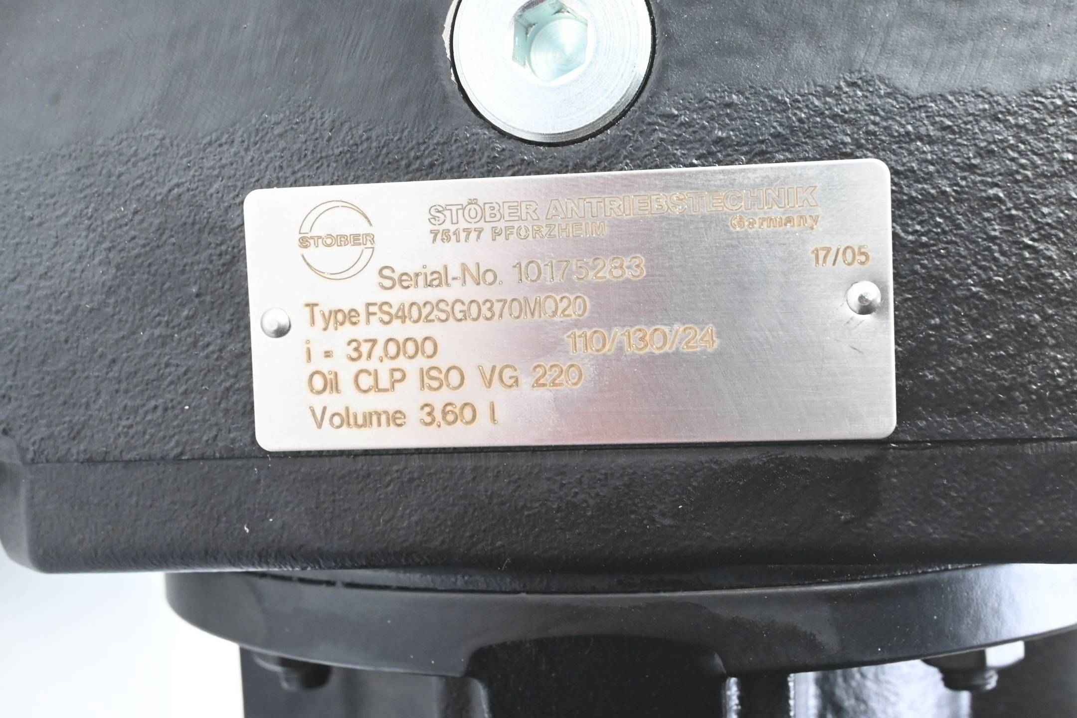 Stöber Antriebstechnik Getriebe FS402SG0370MQ20 ( i= 37,000 )