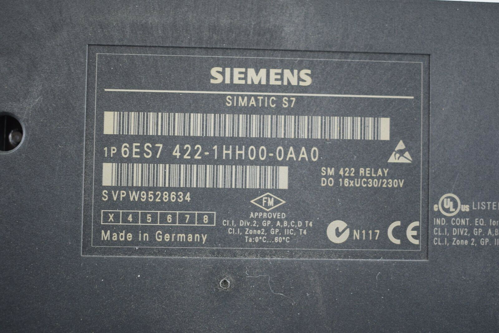 Siemens simatic S7-400 6ES7 422-1HH00-0AA0 ( 6ES7422-1HH00-0AA0 ) E3
