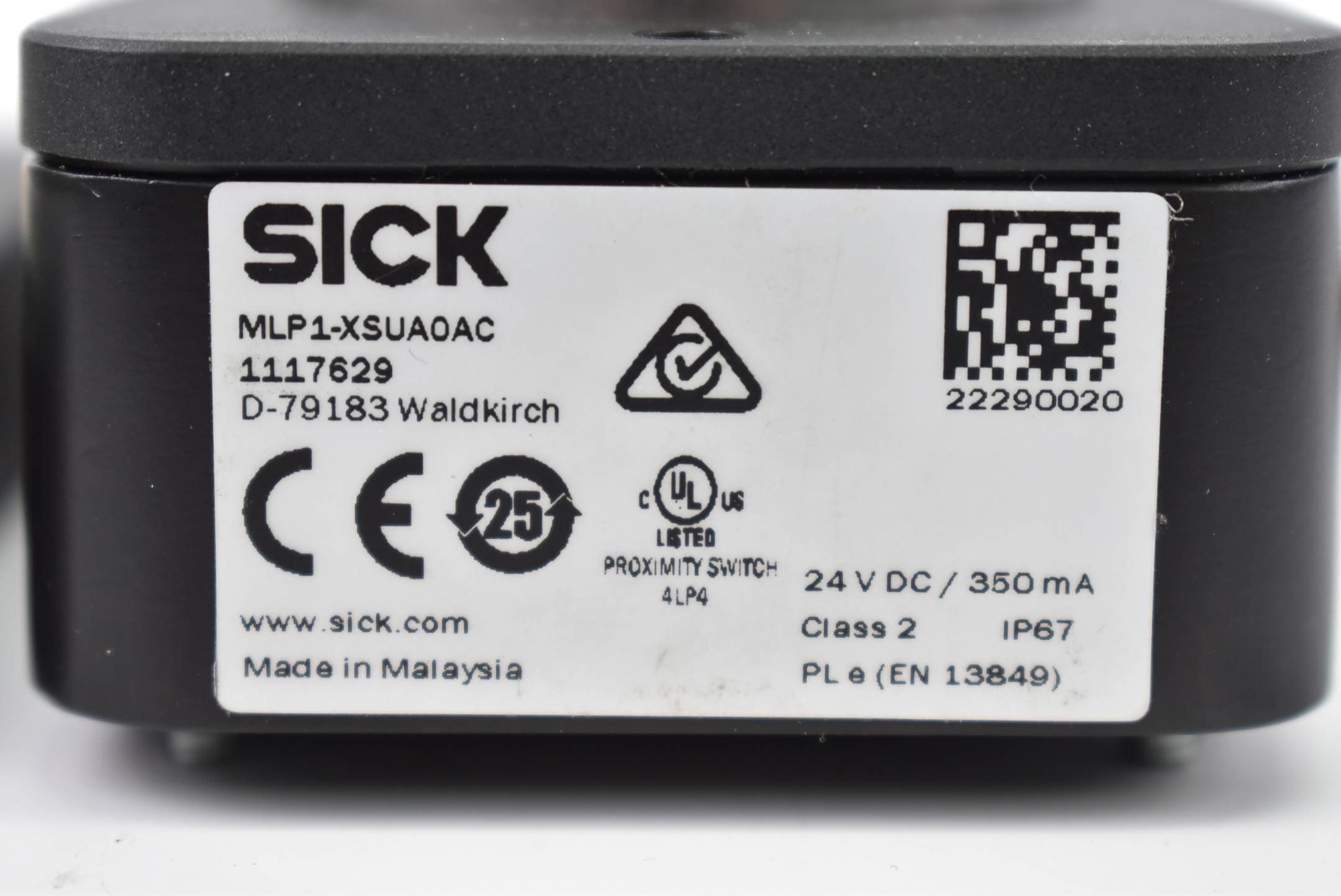 Sick RFID-Sicherheitsschalter MLP1-XSUA0AC ( 1117629 ) + MLP1-CA ( 1078199 )