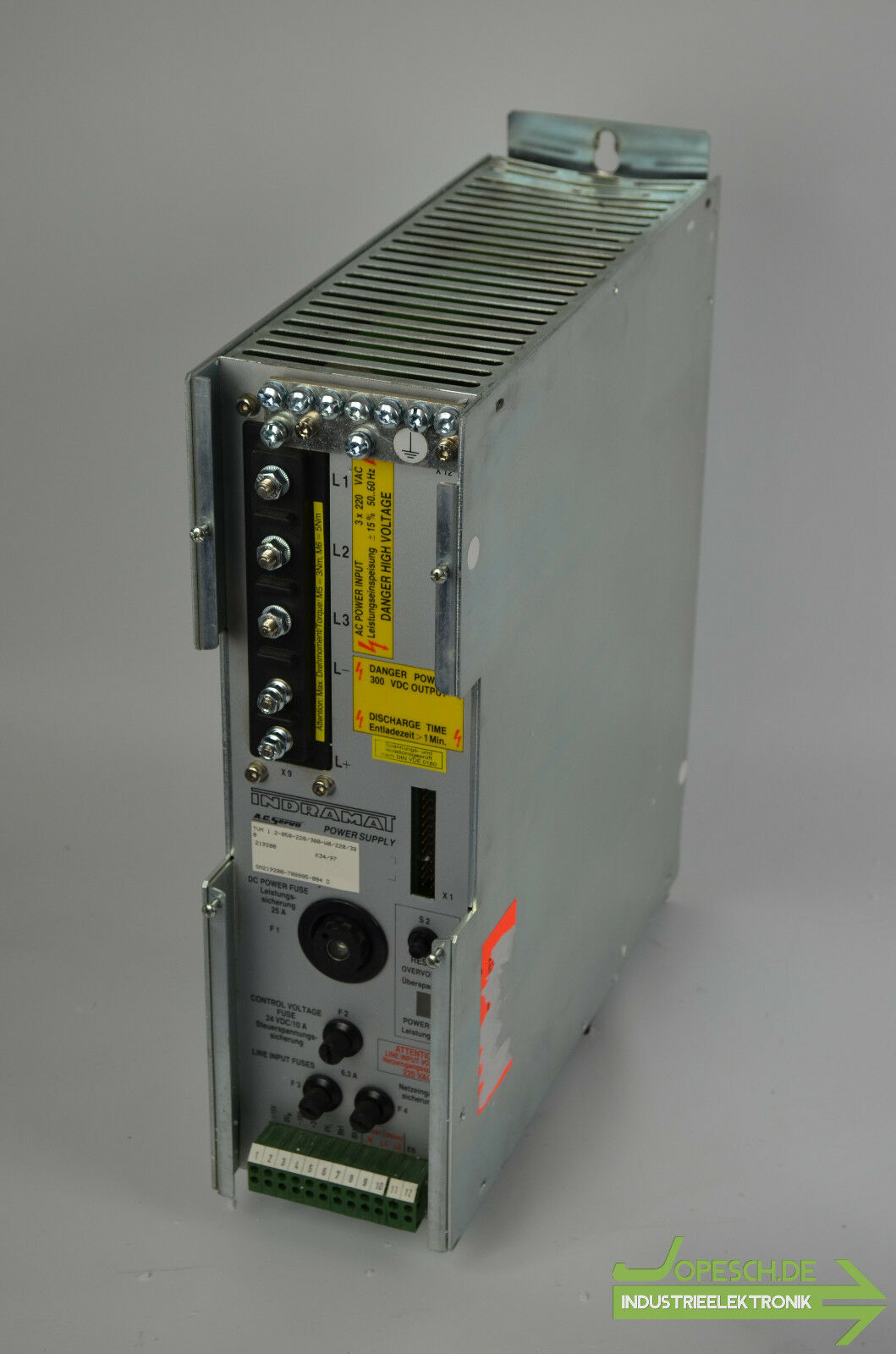 Indramat A.C.Servo Power Supply TVM 1.2-050-220/300-W0/220/380