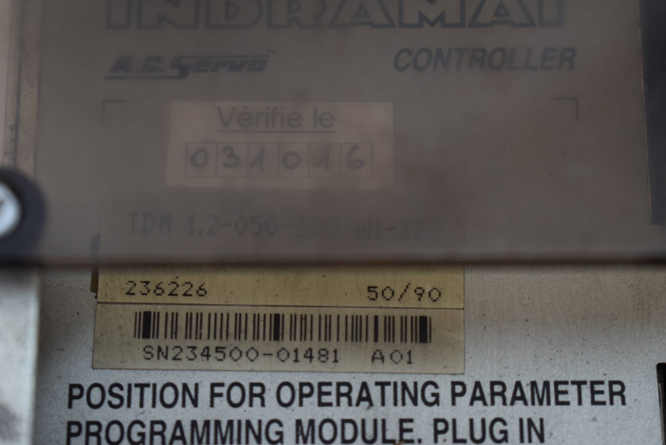 Indramat A.C. Servo Controller TDM 1.2-050-300-W1-220