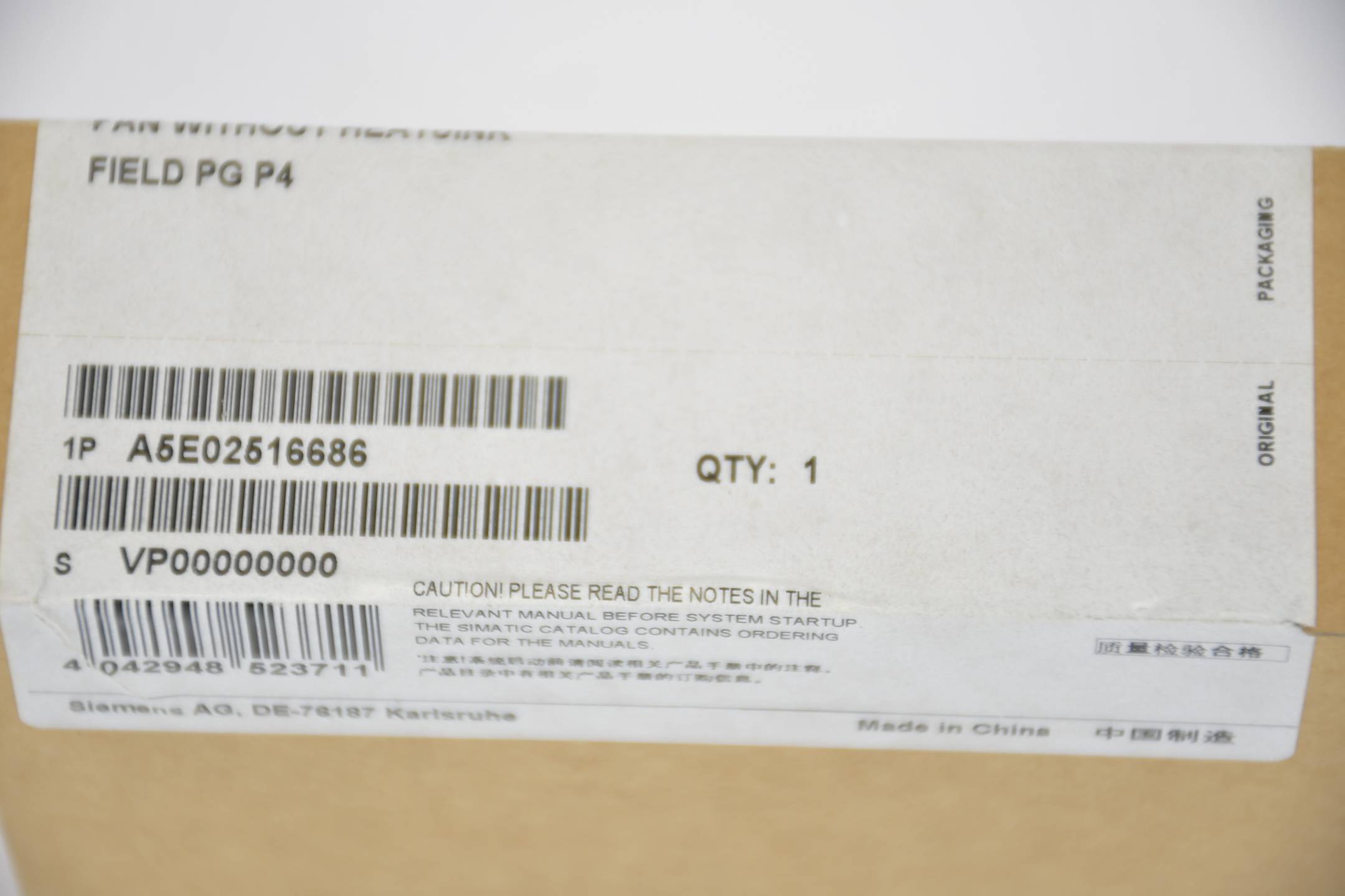 Siemens simatic Field PG P4 Lüfter A5E02516686
