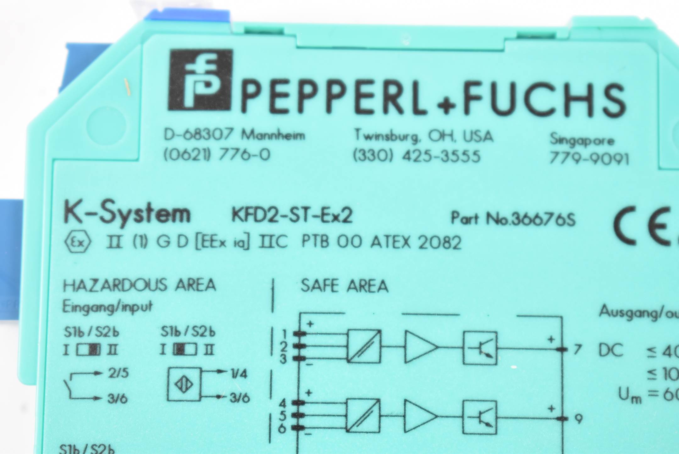 Pepperl+Fuchs KFD2-ST-EX2 Trennschaltverstärker 036676
