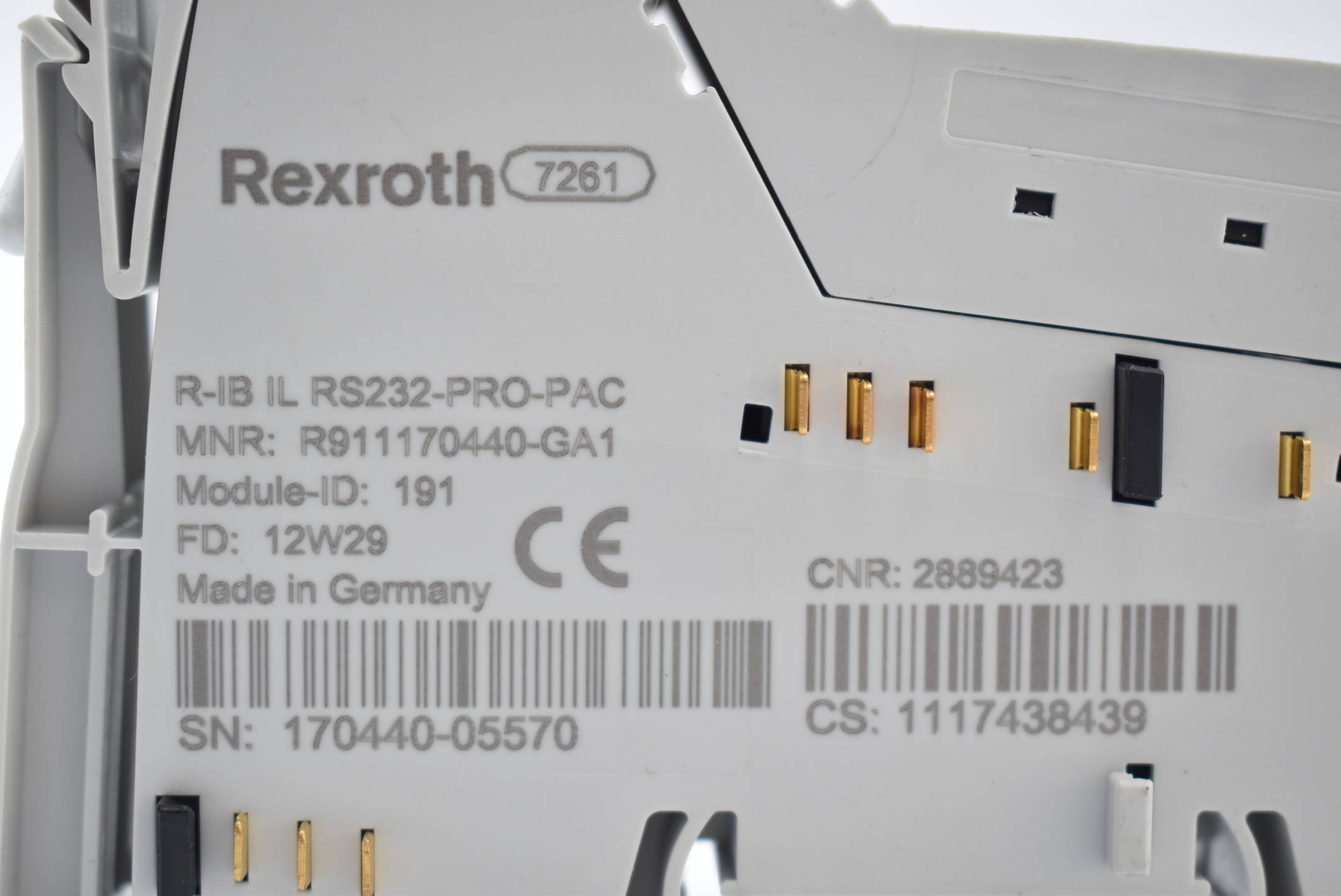 Rexroth Inline Funktionsklemme Modul R-IB IL RS232-PRO-PAC ( R911170440-GA1 )